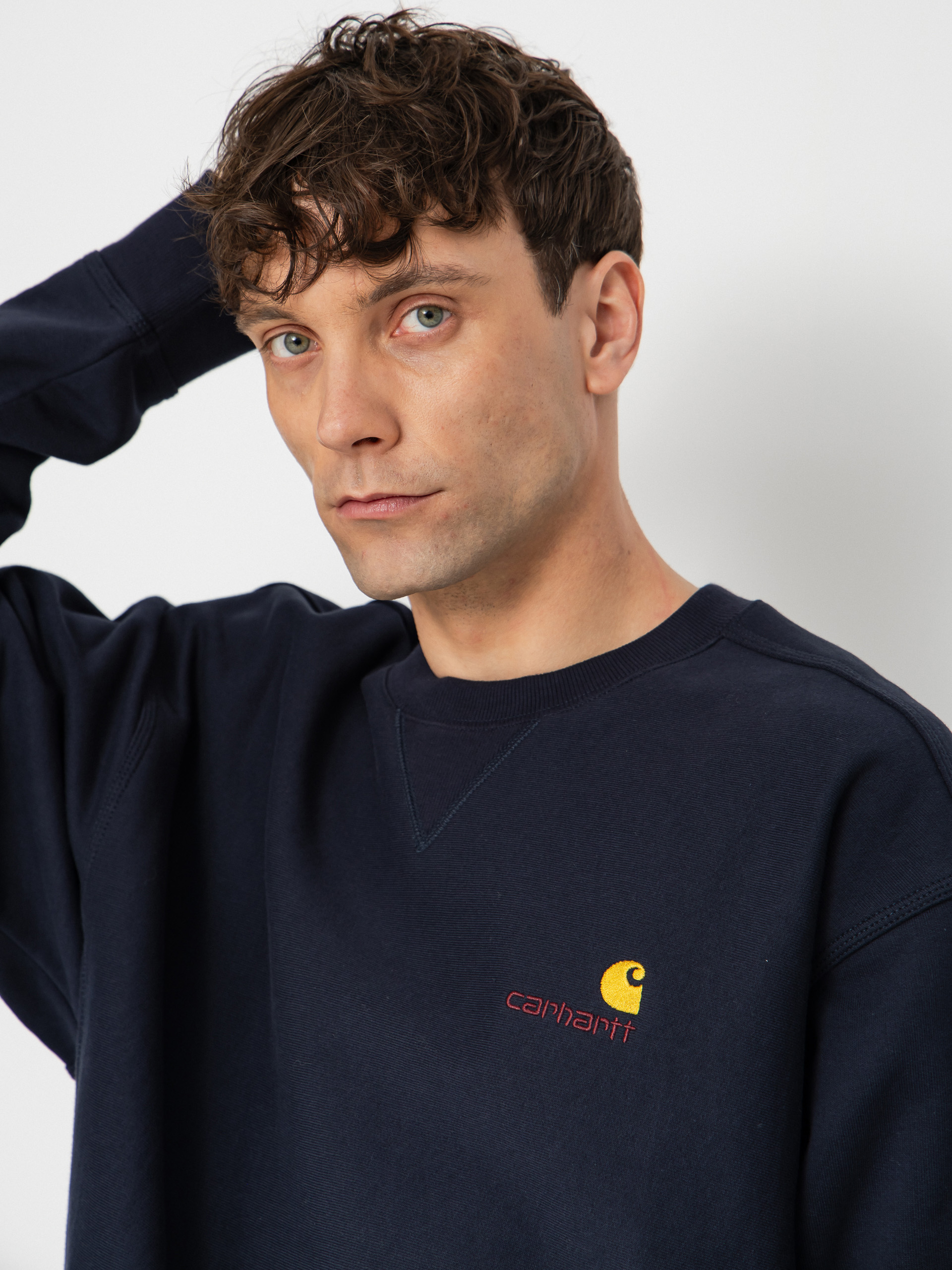 Світшот Carhartt WIP American Script (deep night)