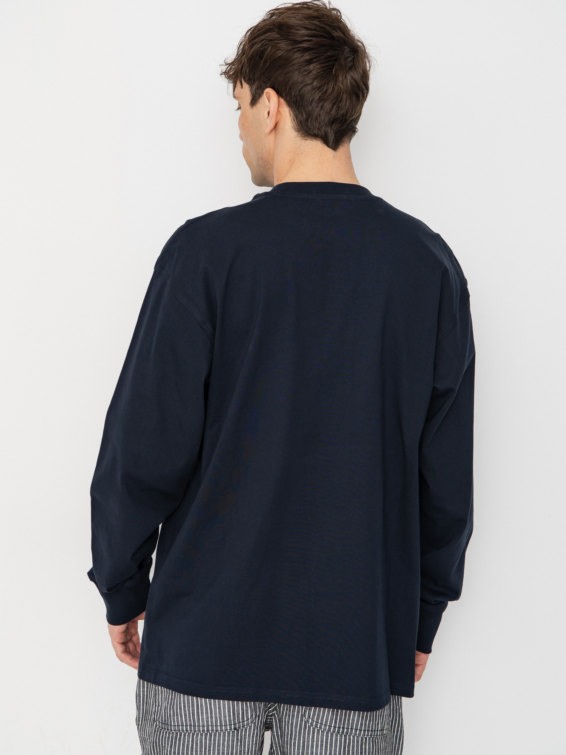 Лонгслів Carhartt WIP American Script (deep night)