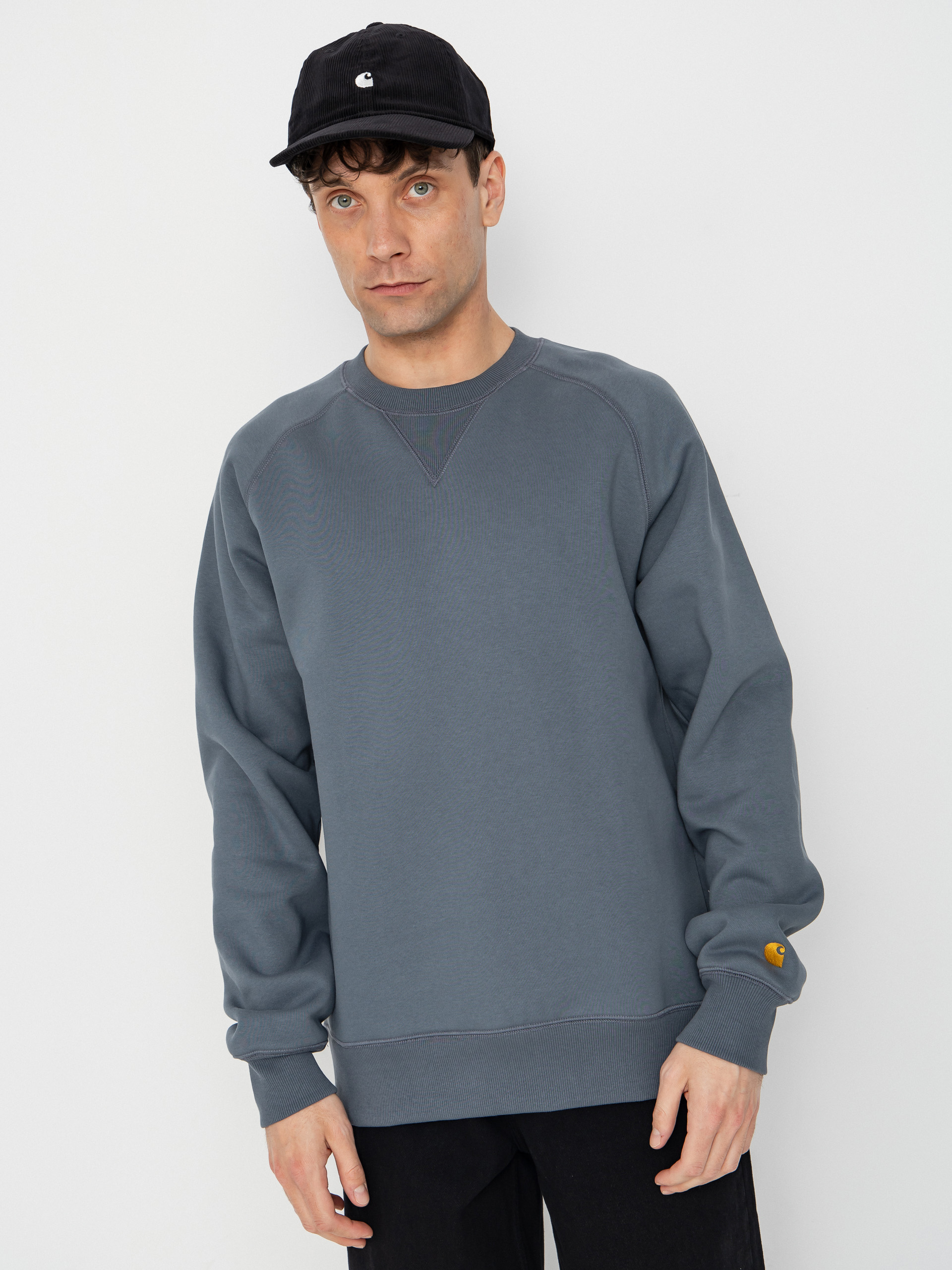 Світшот Carhartt WIP Chase (cozy blue/gold)
