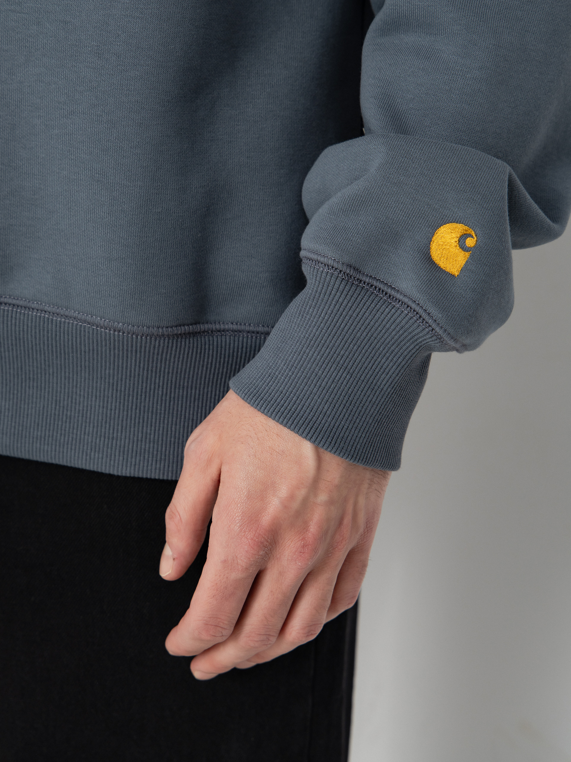 Світшот Carhartt WIP Chase (cozy blue/gold)