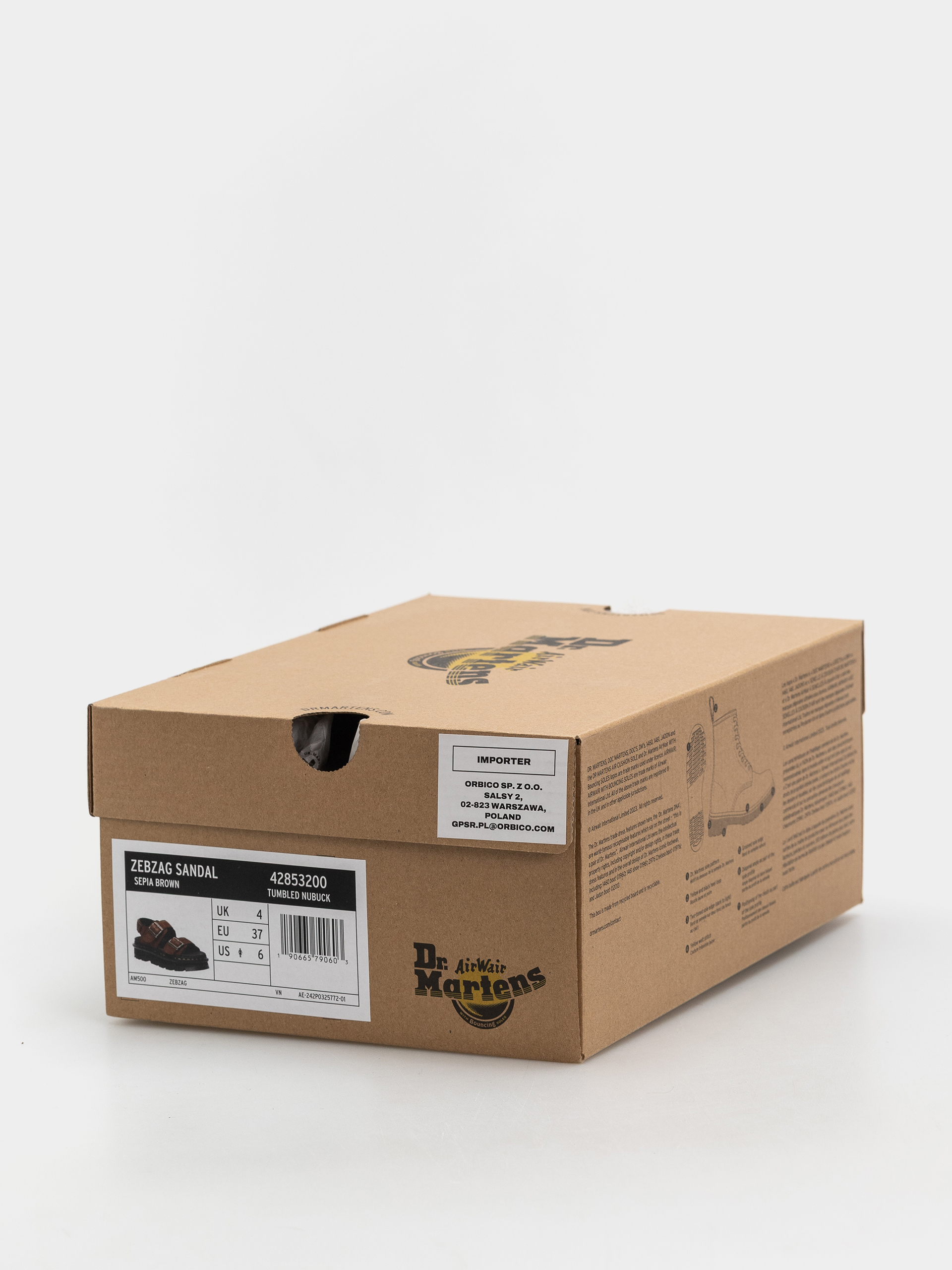 Сандалі Dr. Martens ZebZag Wmn (sepia brown tumbled nubuck)