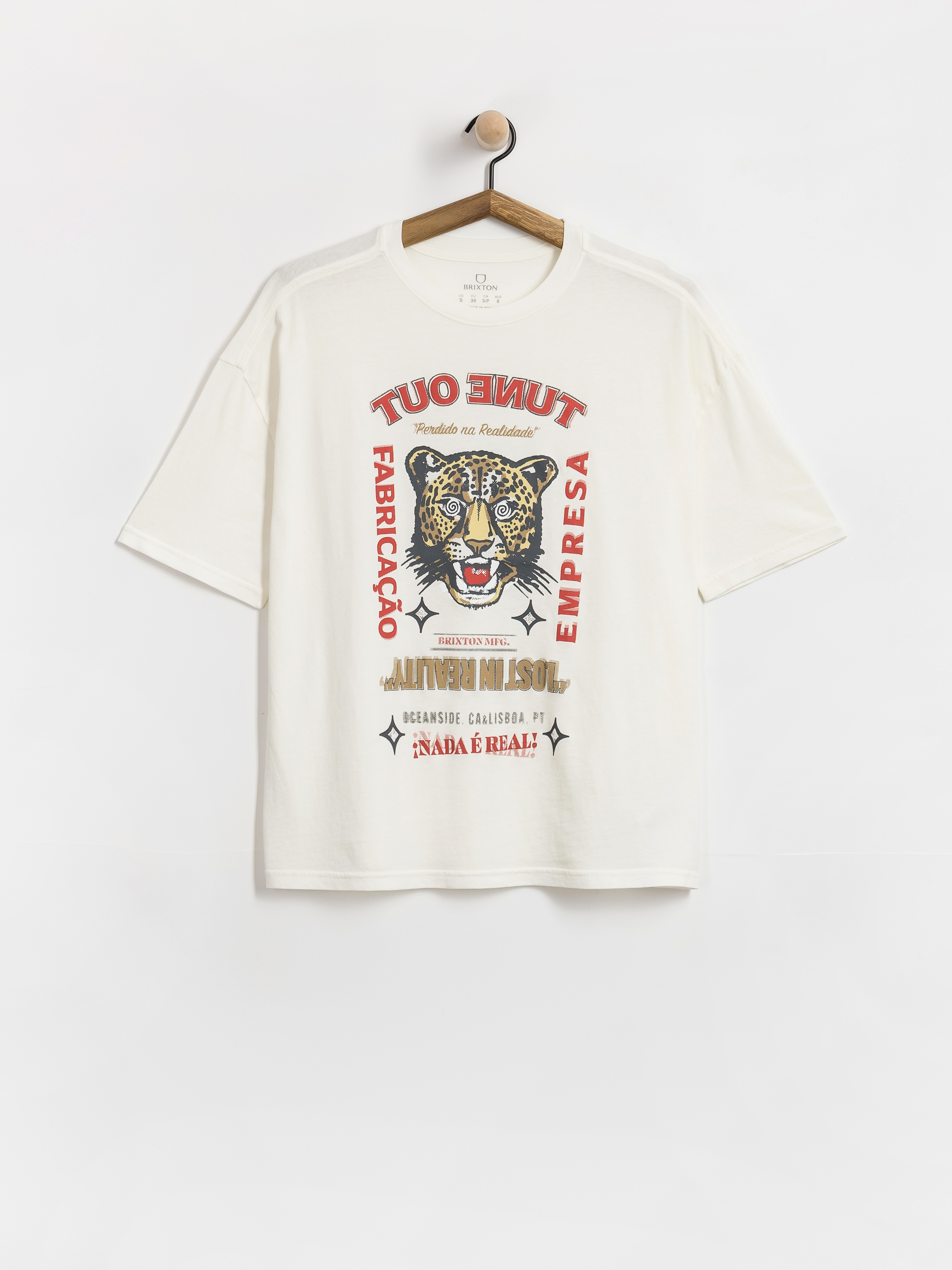 Футболка Brixton The Getaway Oversized Bf Wmn (vintage white)