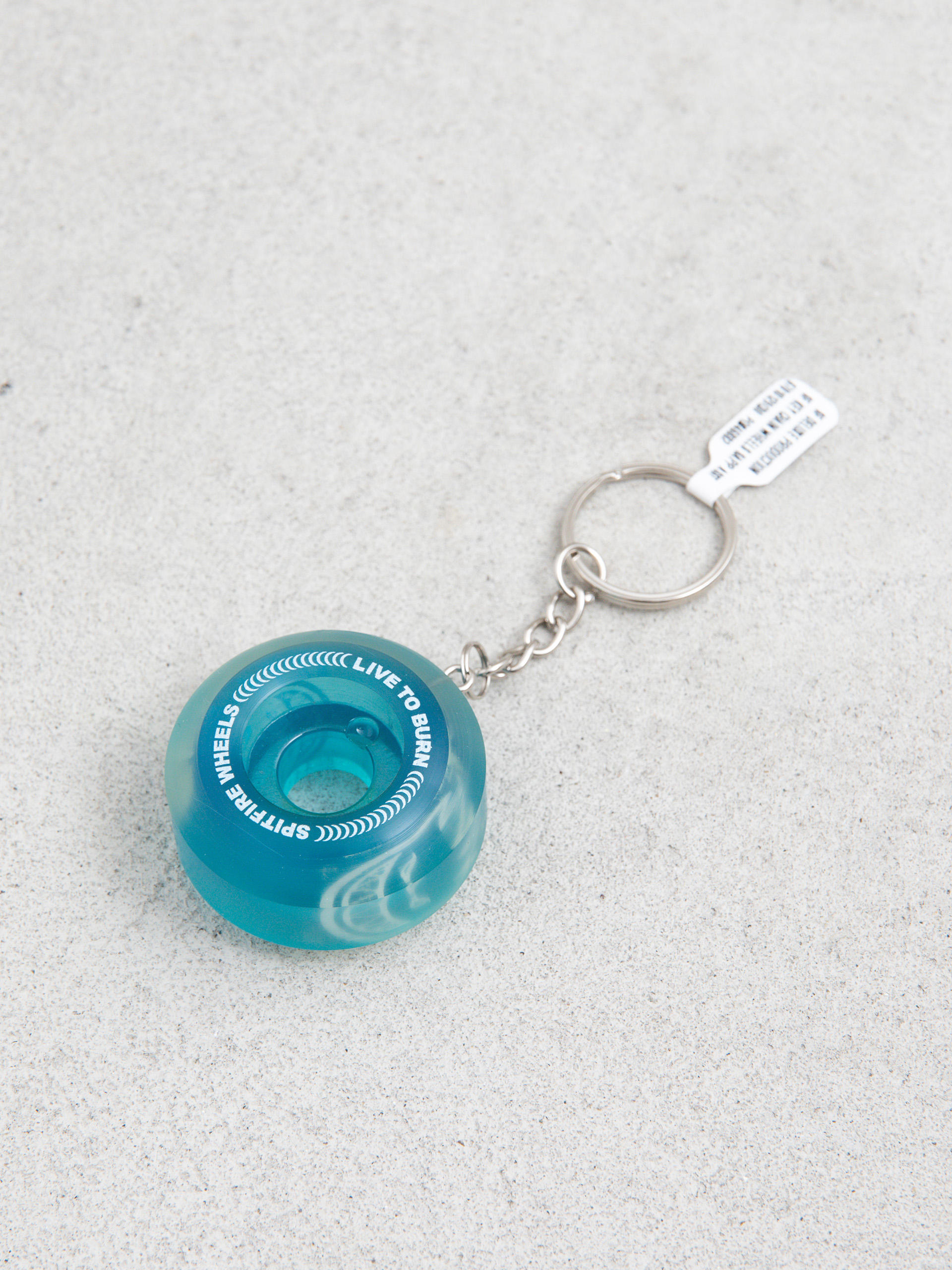 u0411u0440u0435u043bu043eu043a u0434u043bu044f u043au043bu044eu0447u0456u0432 Spitfire Wheel Keychain (transparent teal)