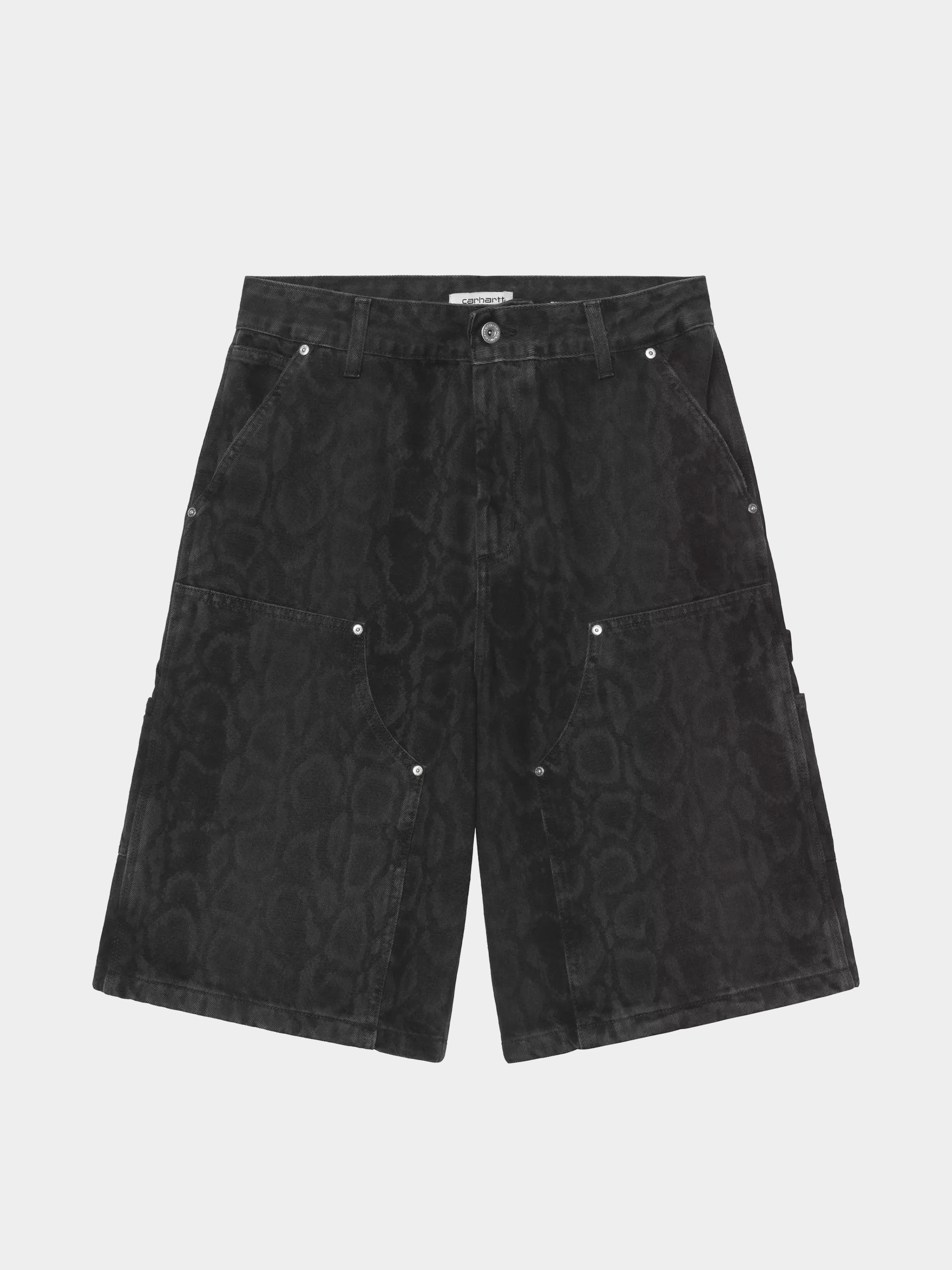 Шорти Carhartt WIP Snake Nixon Double Knee Wmn (snake camo/black)