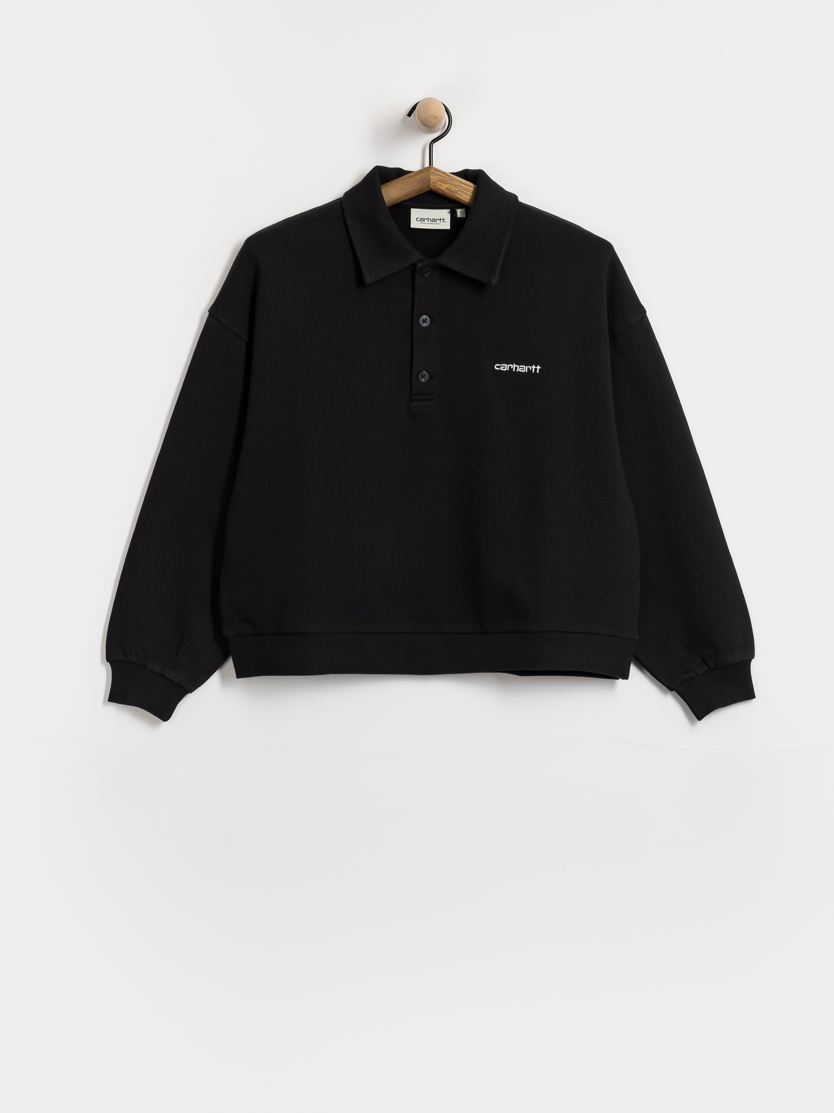 Світшот Carhartt WIP Brenta Polo Wmn (black/white)