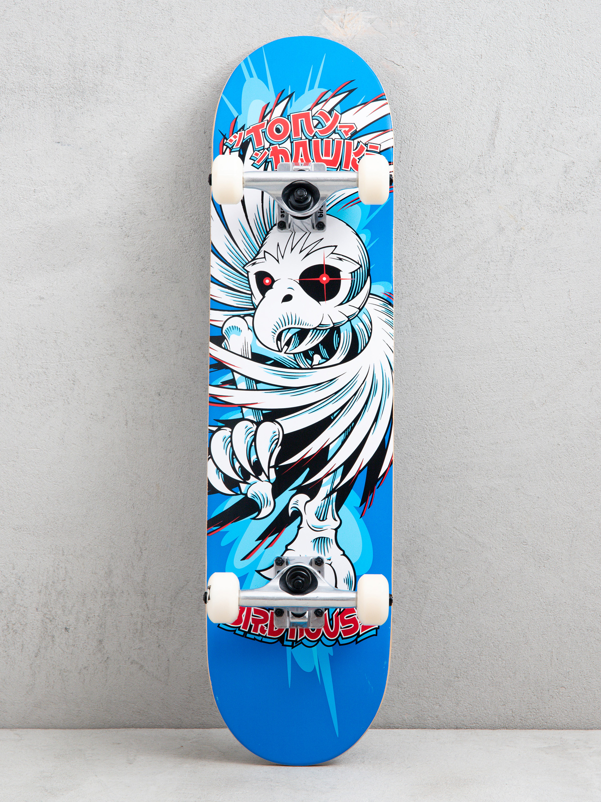 Скейтборд Birdhouse Hawk Spiral (blue)