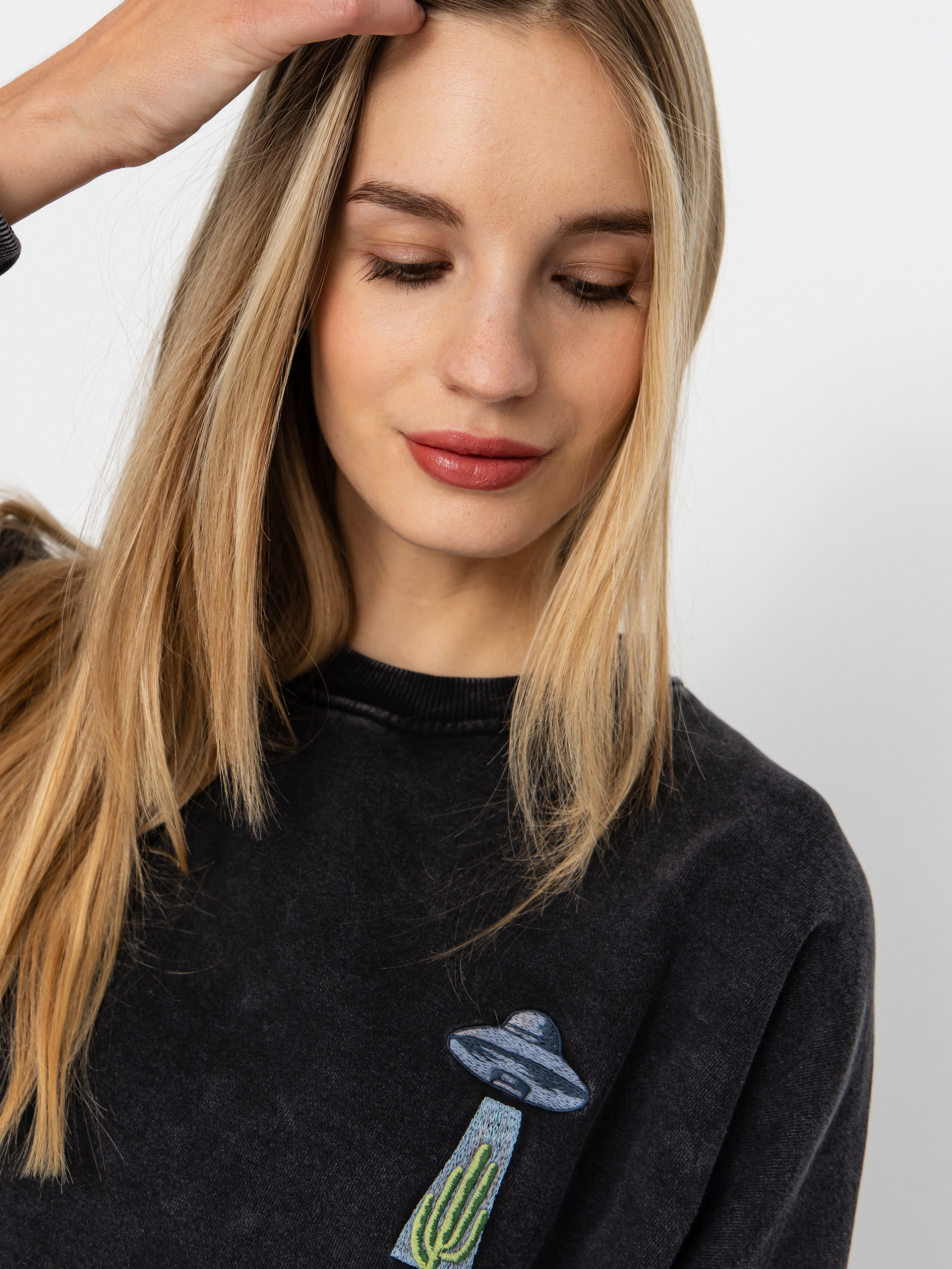 Світшот Volcom Fa Mickey Mason Crew Wmn (vintage black)