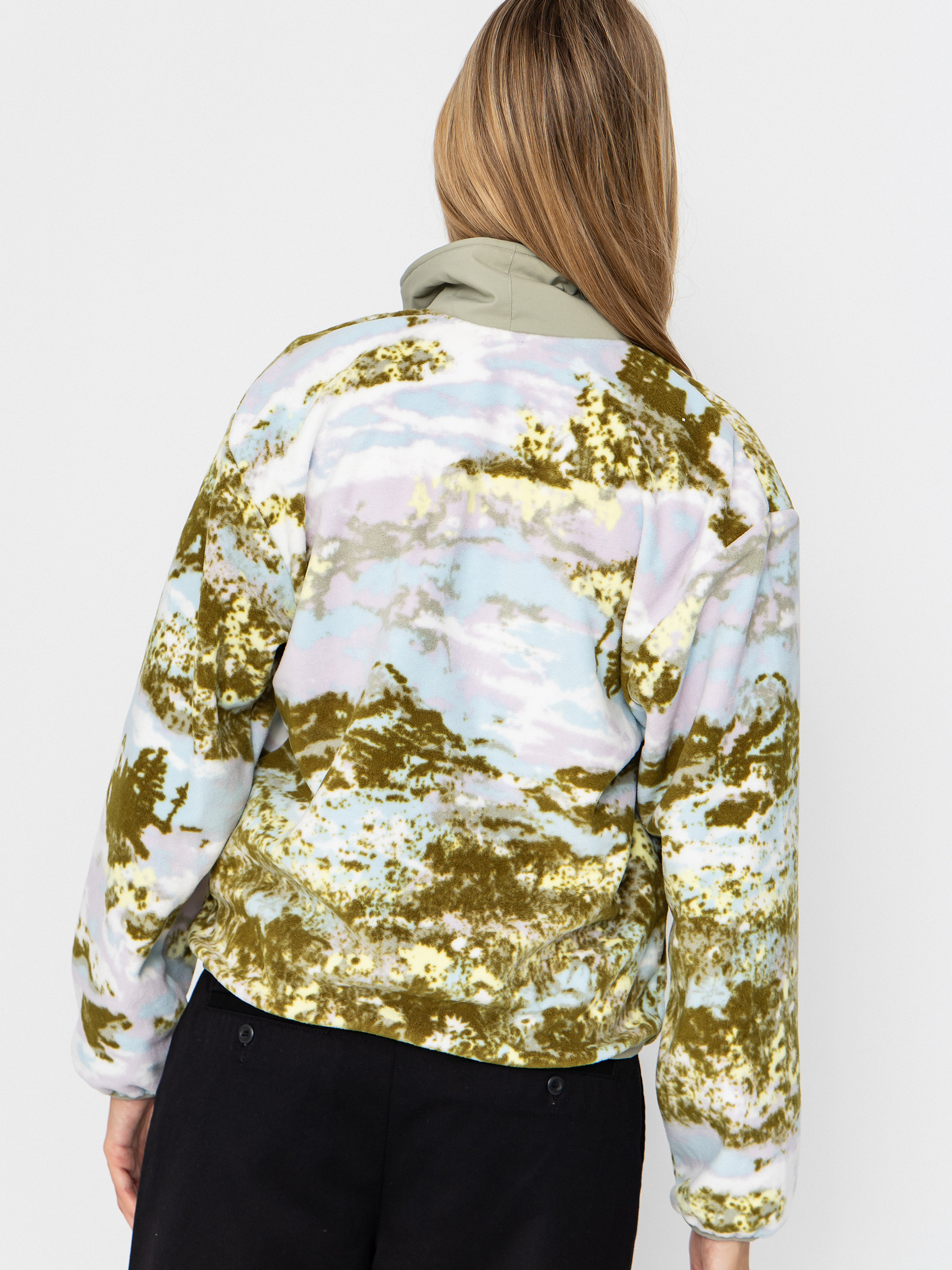 Жіночий Флісовий светр Columbia Sequoia Grove Printed Half Zip (citron haze/fieldaze)