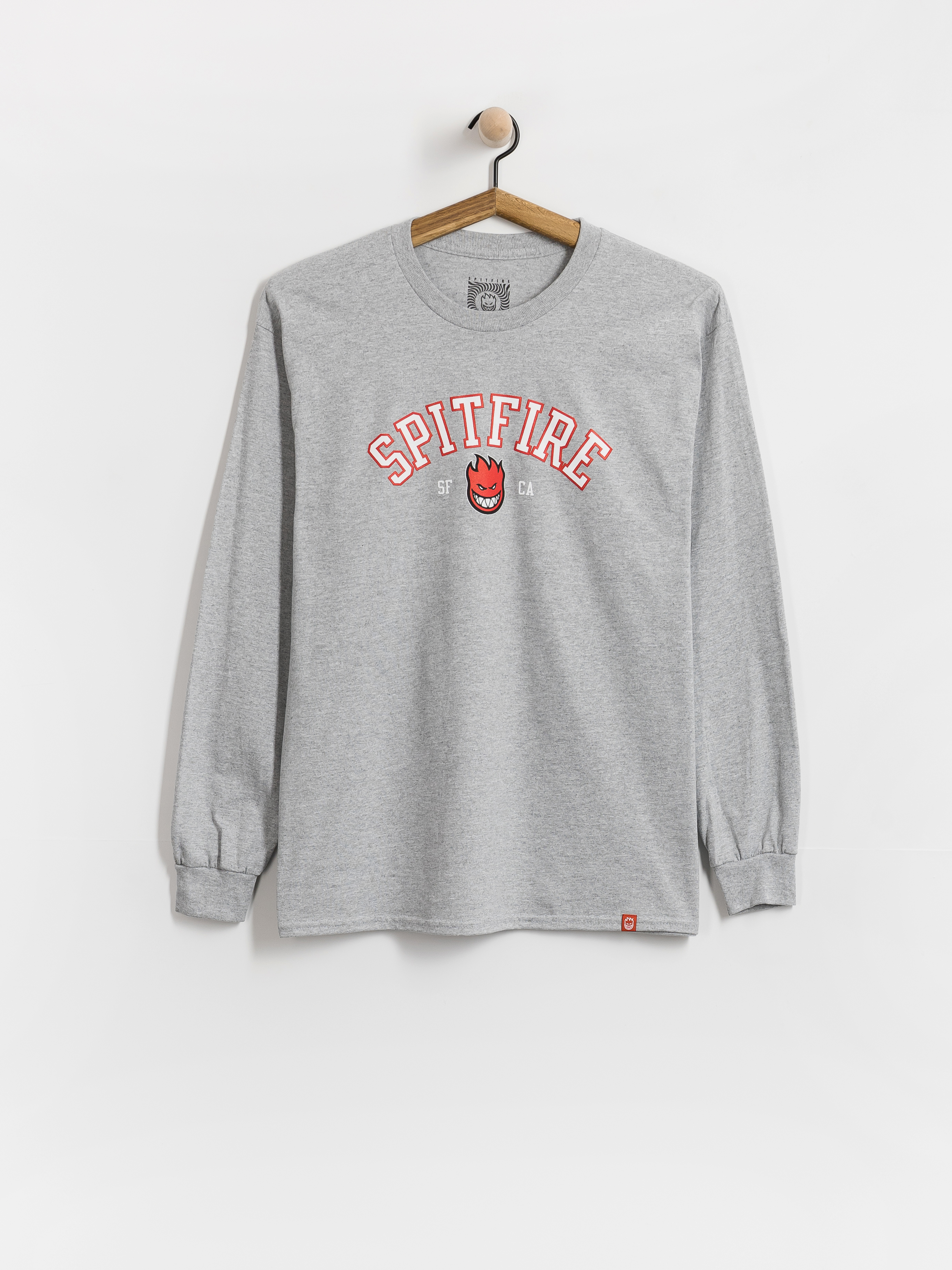 Лонгслів Spitfire Team Bighead (sport grey w/red black white print)