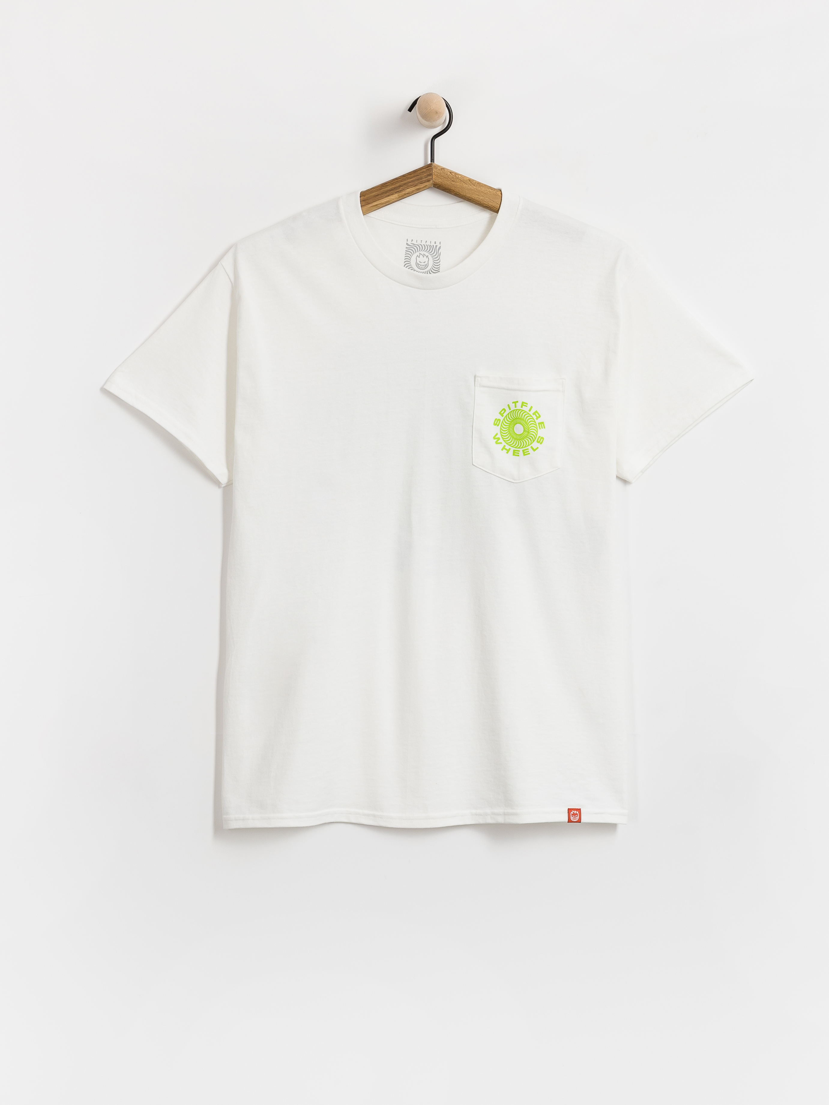 Футболка Spitfire Classic 87 Swirl Fill (white w/green black prints)