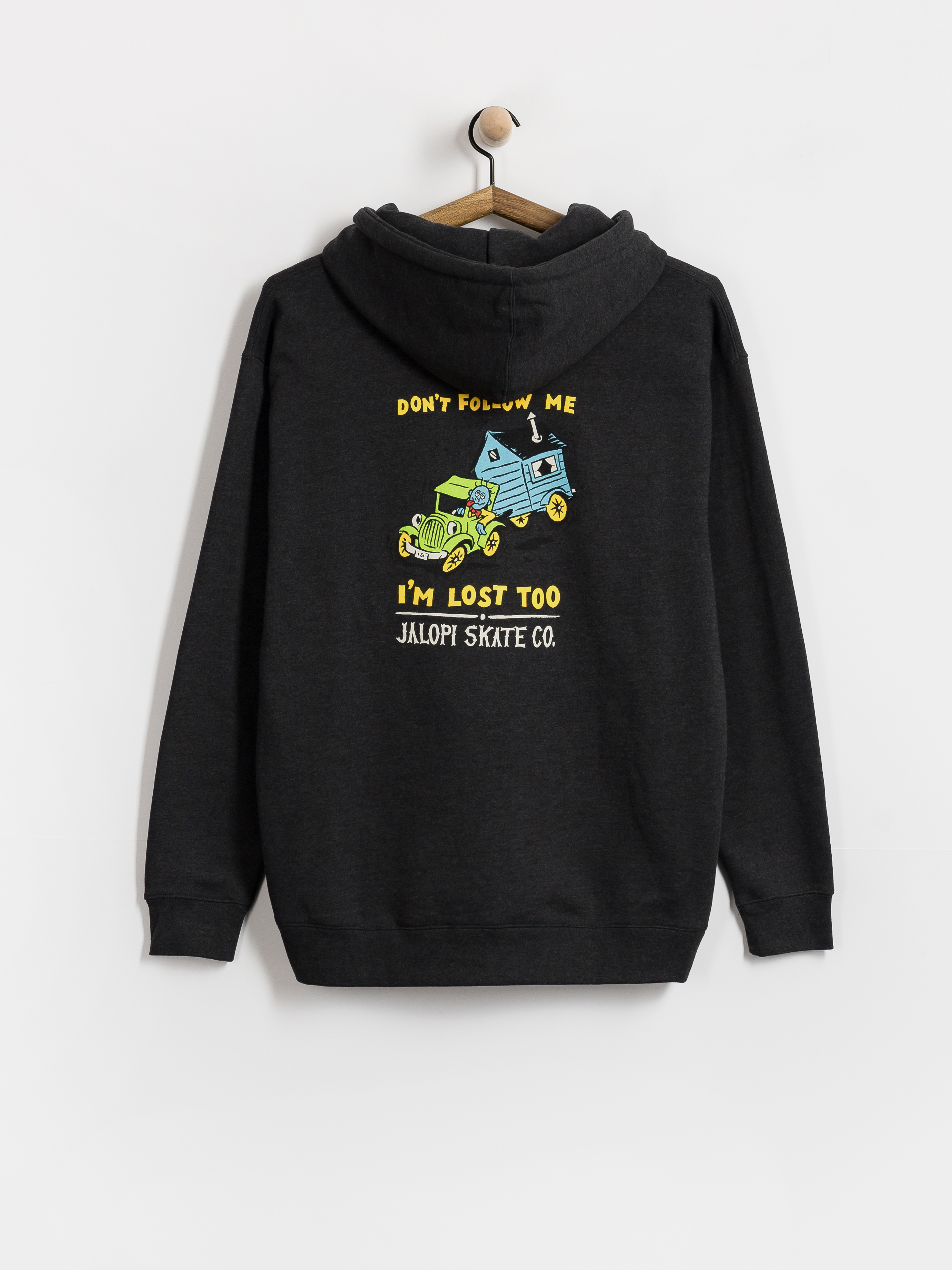 Худі Antihero Jalopi Returns HD (charcoal heather w/multi color prints)