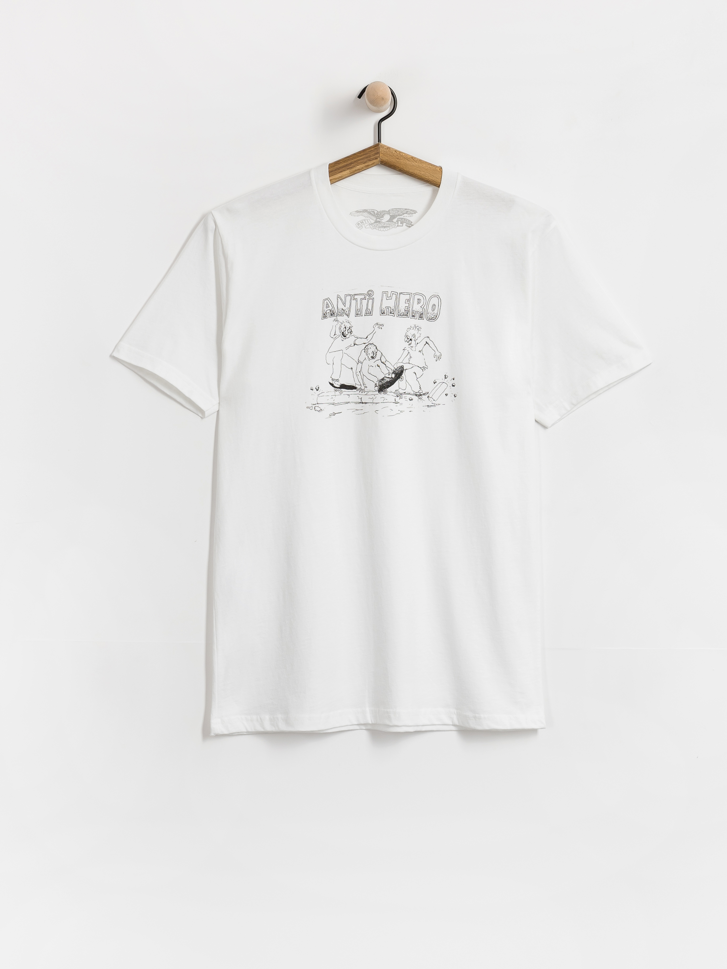 Футболка Antihero Curb Pit (white w/black print)