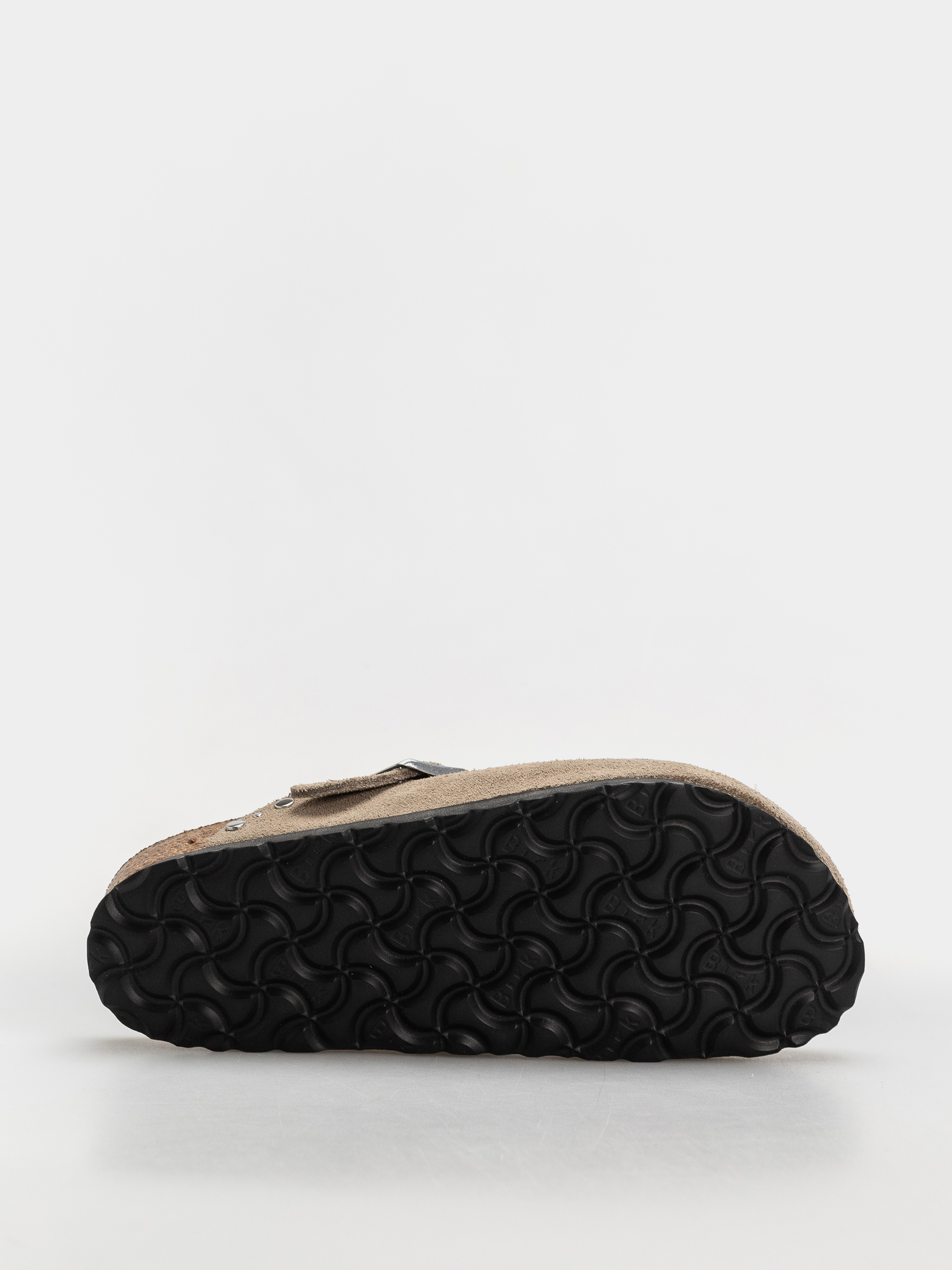 Шльопанці Birkenstock Boston Rivets Suede Leather Narrow Wmn (taupe)