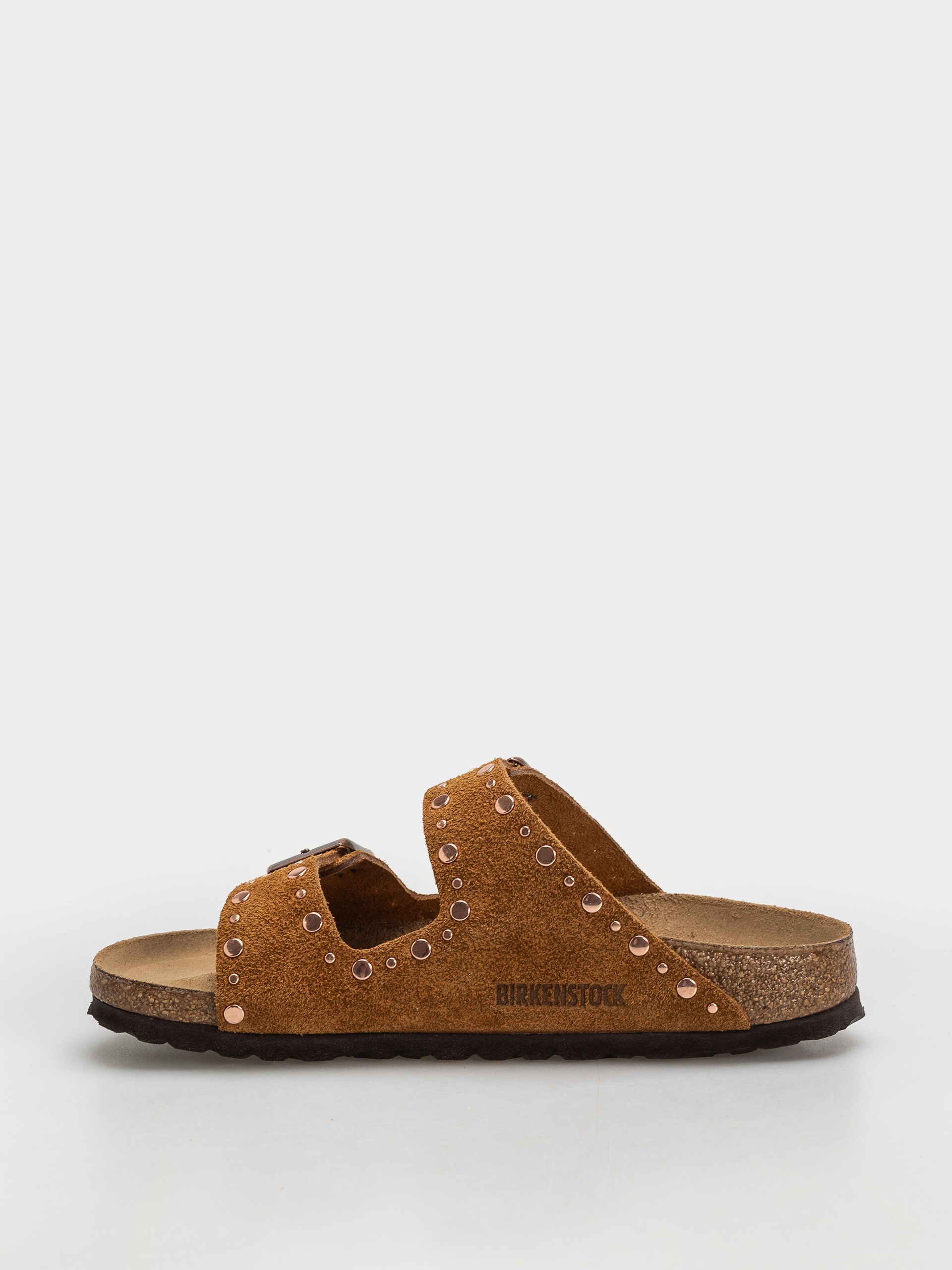 Шльопанці Birkenstock Arizona Rivets Suede Leather Narrow Wmn (mink)