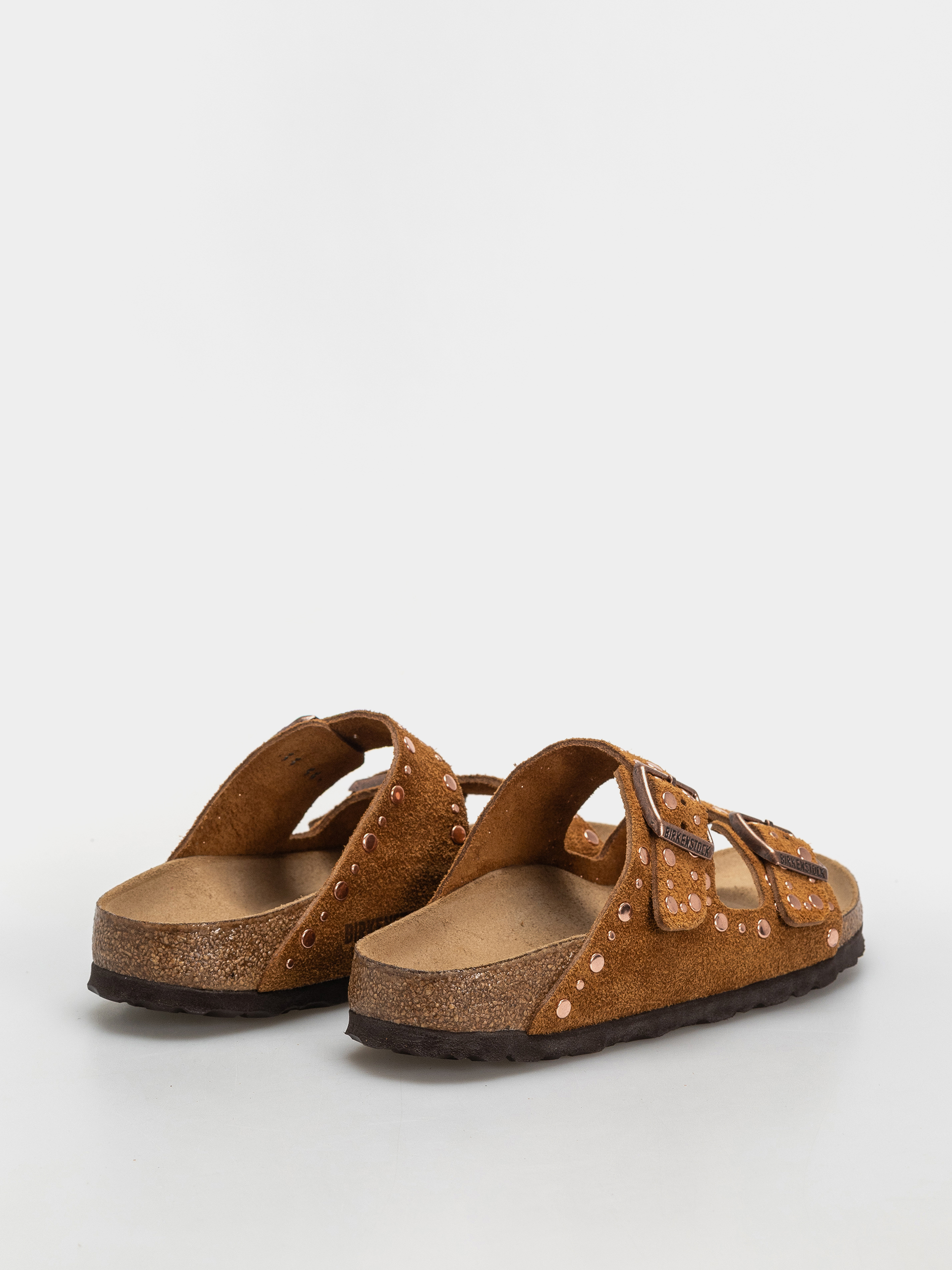 Шльопанці Birkenstock Arizona Rivets Suede Leather Narrow Wmn (mink)