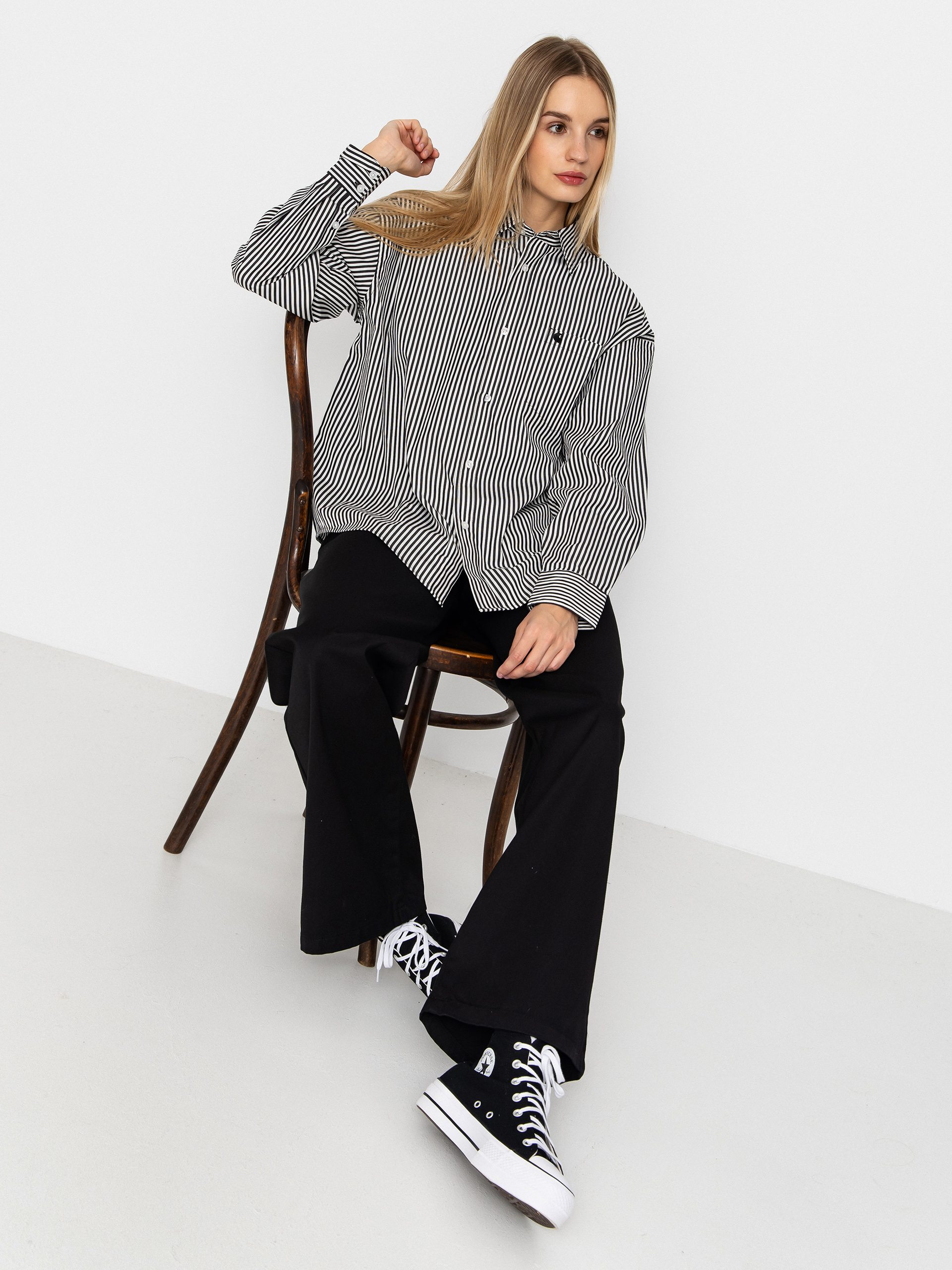 Сорочка Carhartt WIP Daldry Wmn (daldry stripe/black/wax)