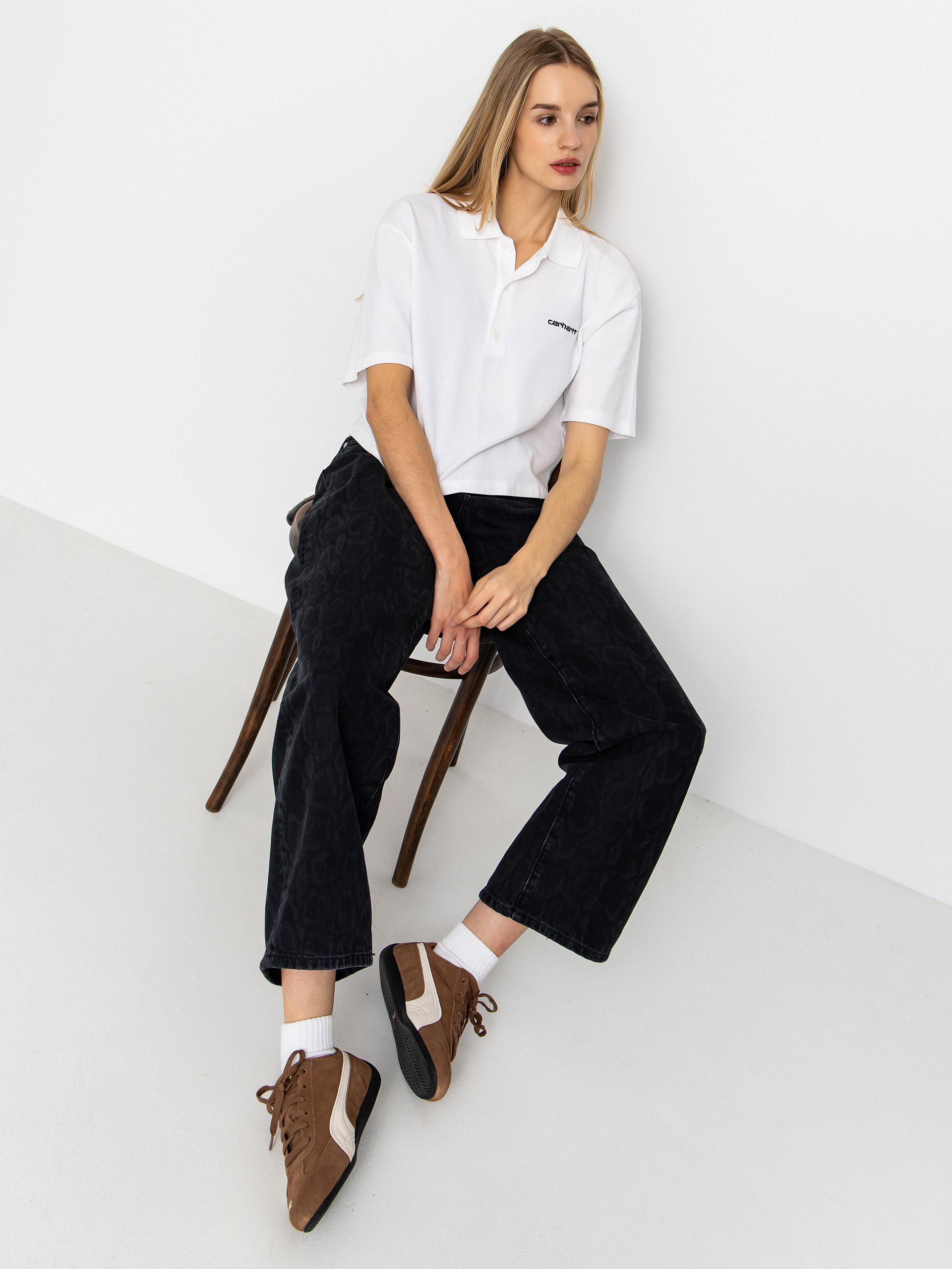 Футболка Carhartt WIP Script Polo Wmn