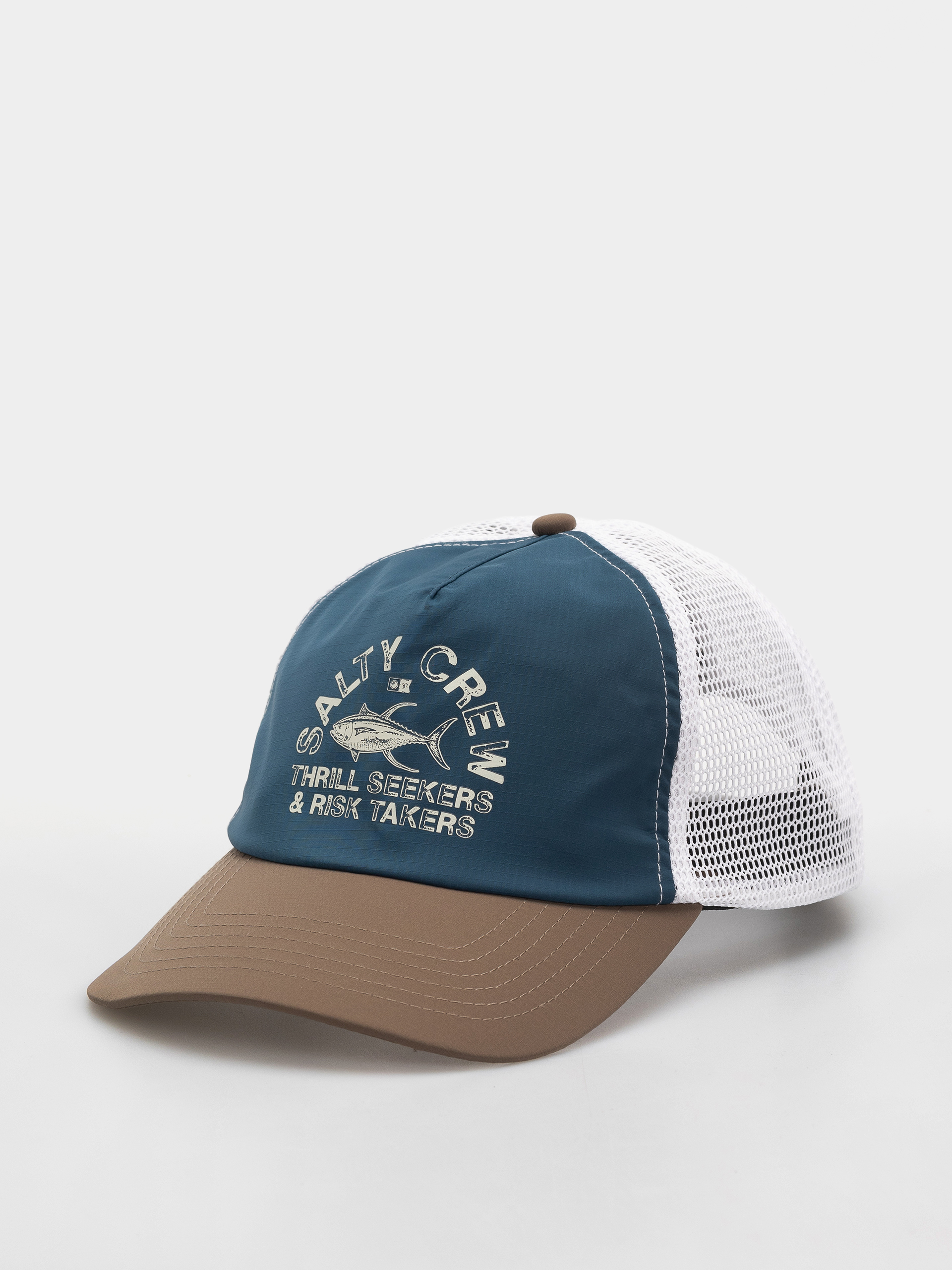 Кепка Salty Crew Stamped Trucker (deep ocean/brown)