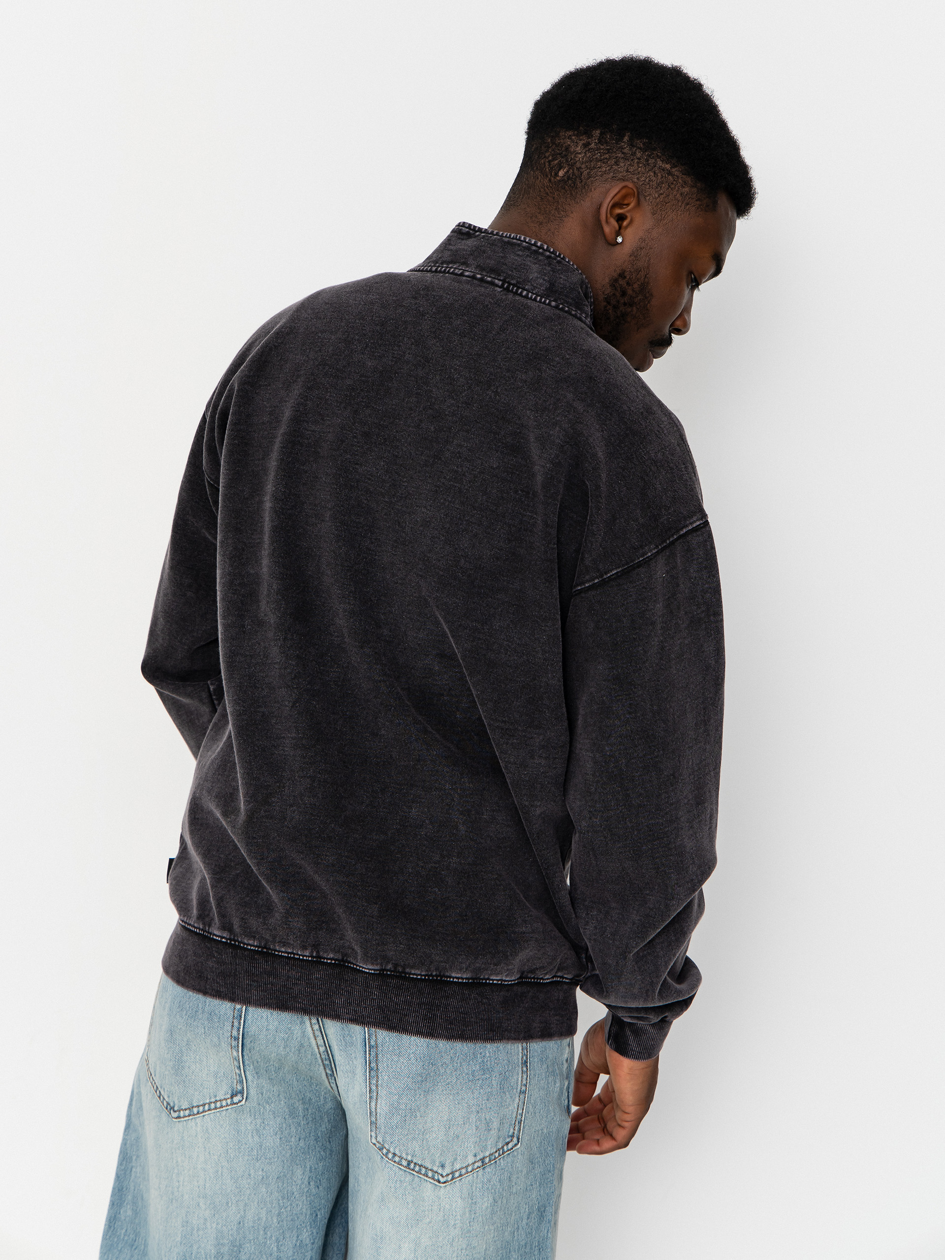 Світшот Volcom Single Stone Quarter ZIP (light acid black)