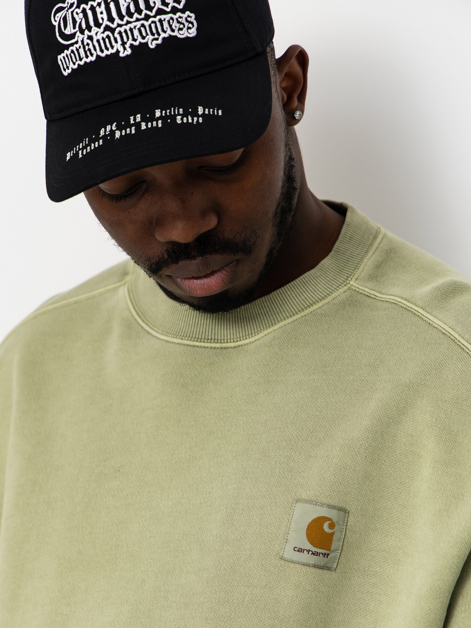 Світшот Carhartt WIP Nelson (gentle green)