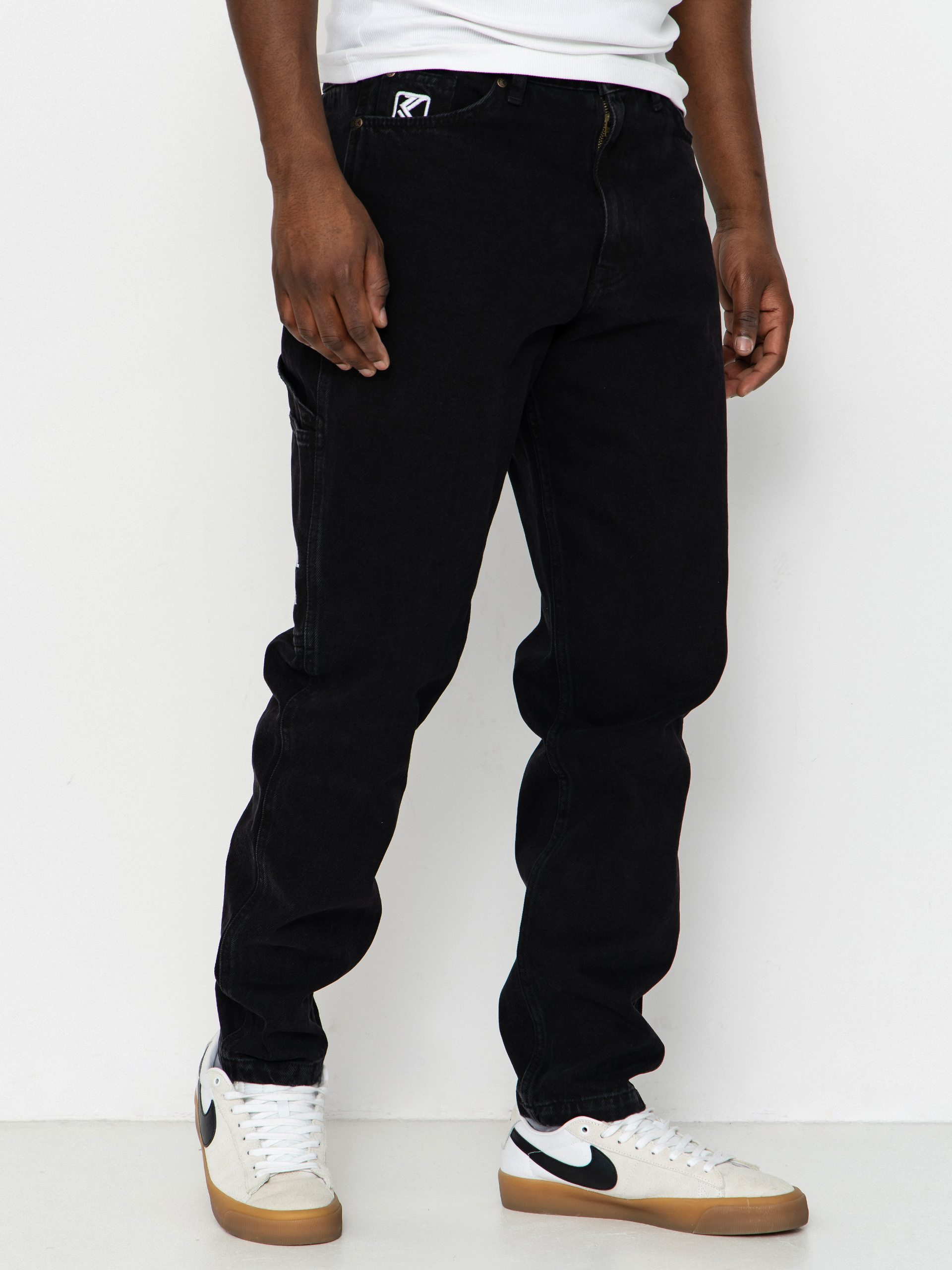 Штани Karl Kani Retro Tapered Workwear Denim (vintage black)