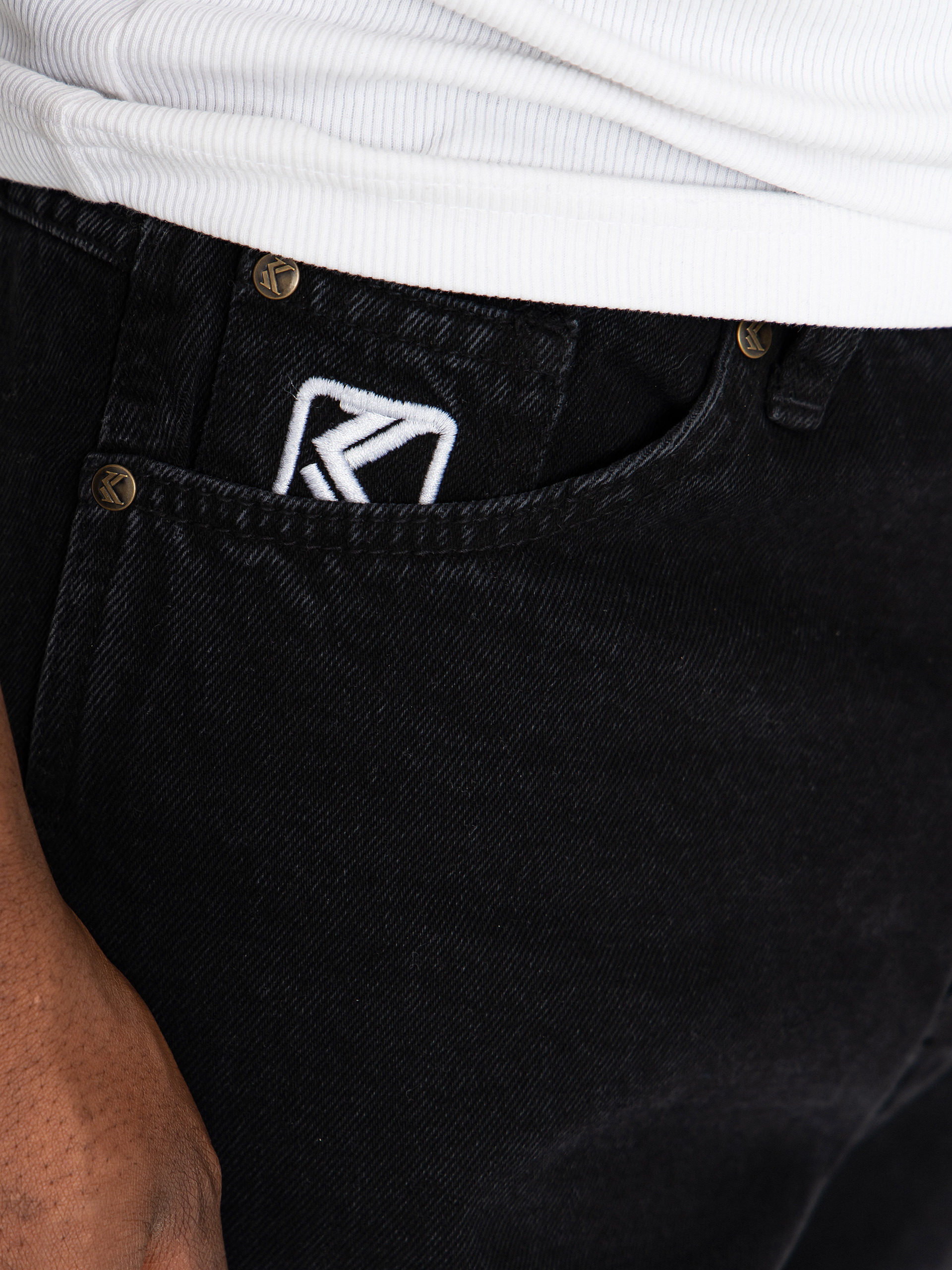 Штани Karl Kani Retro Tapered Workwear Denim (vintage black)