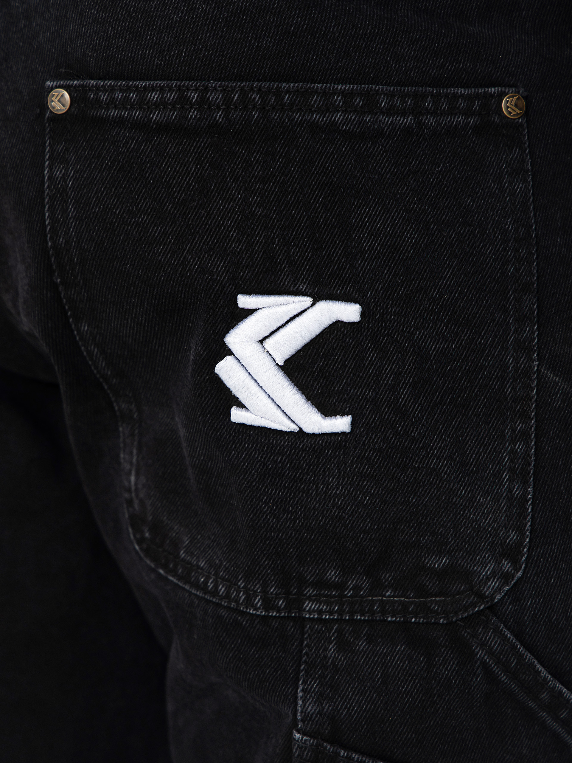 Штани Karl Kani Retro Tapered Workwear Denim (vintage black)