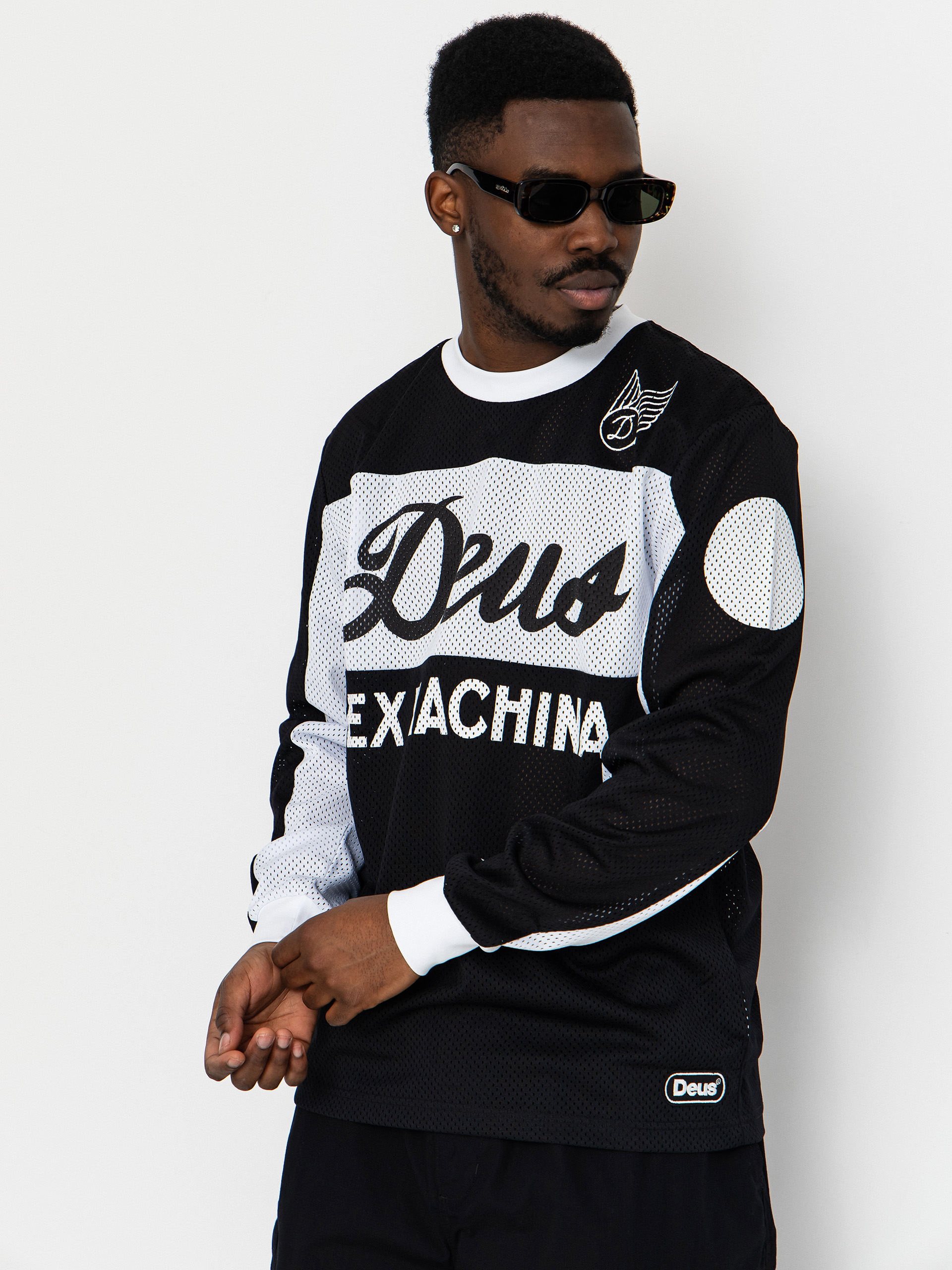 Лонгслів Deus Ex Machina Longsleeve Saber Moto Jersey (black)