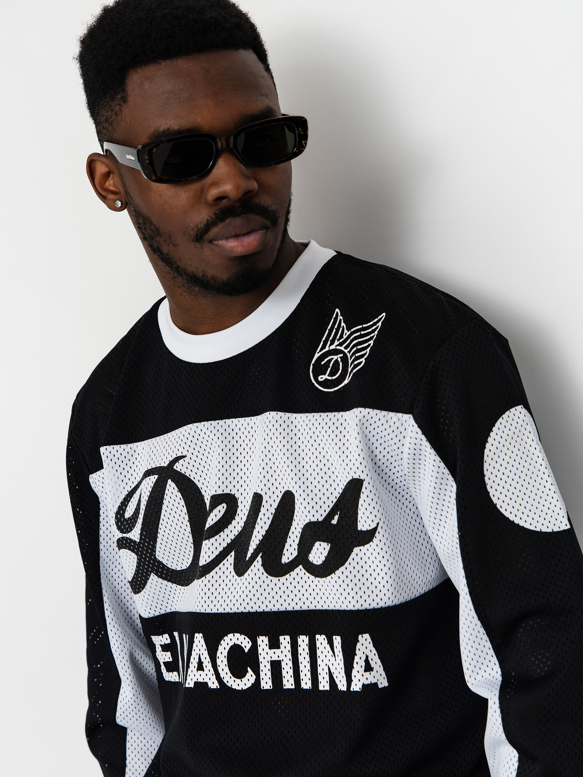 Лонгслів Deus Ex Machina Longsleeve Saber Moto Jersey (black)