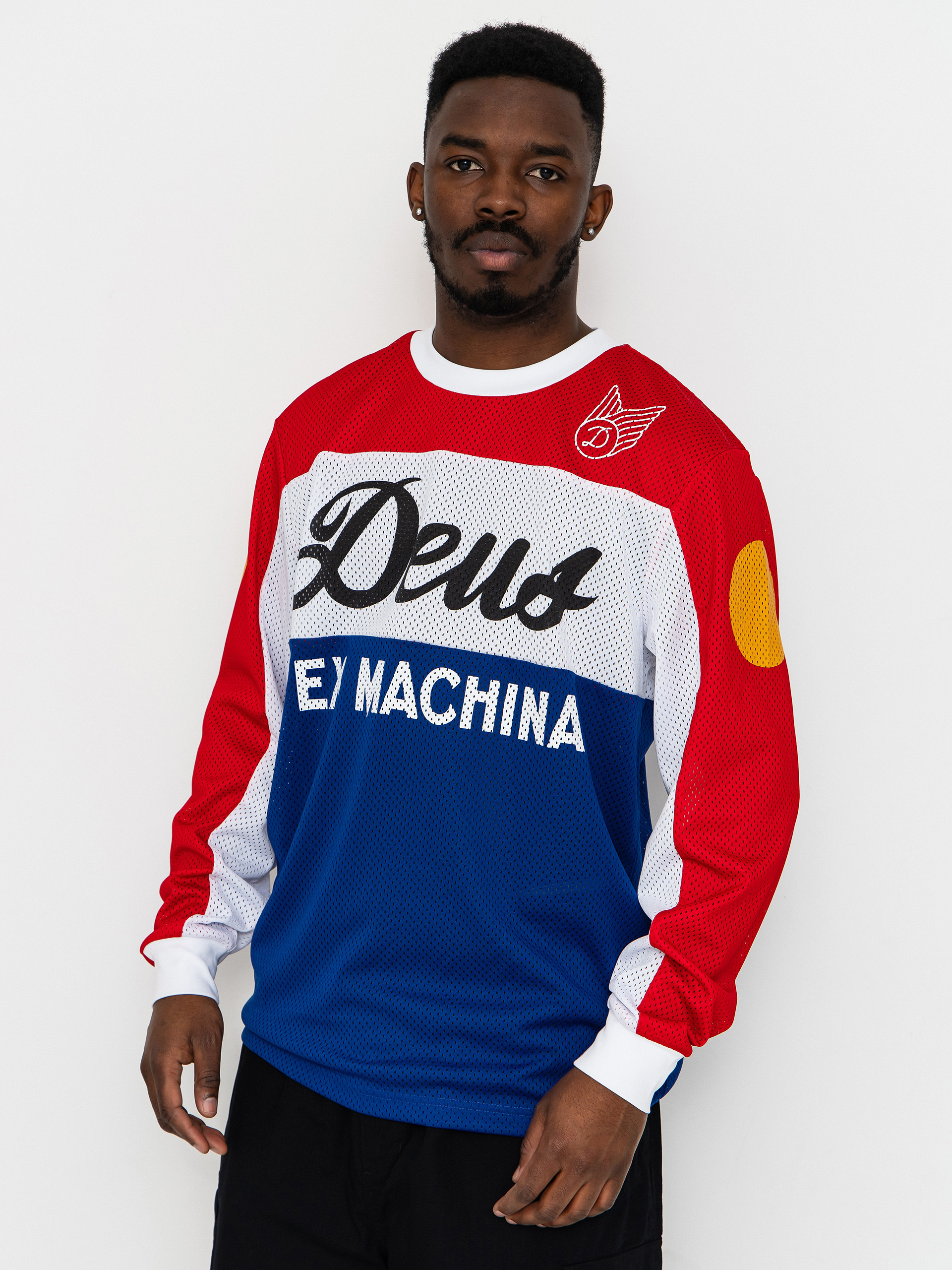 Лонгслів Deus Ex Machina Longsleeve Saber Moto Jersey (tri colour)
