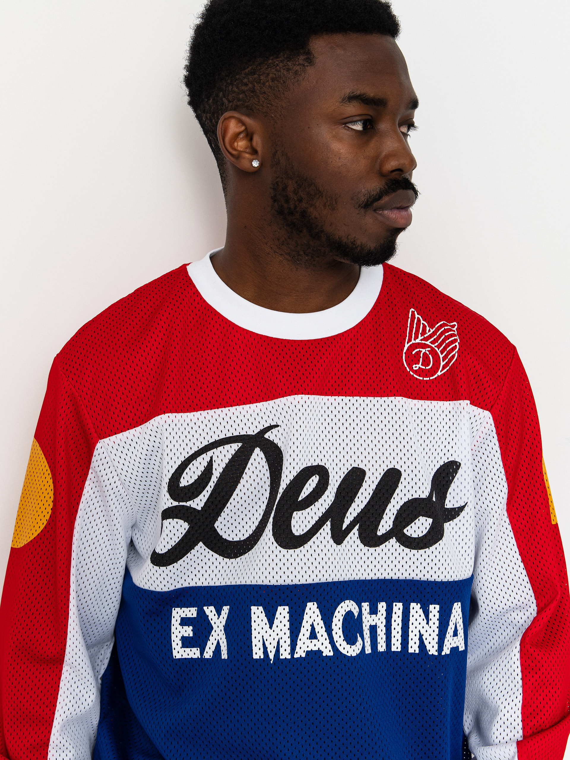 Лонгслів Deus Ex Machina Longsleeve Saber Moto Jersey (tri colour)