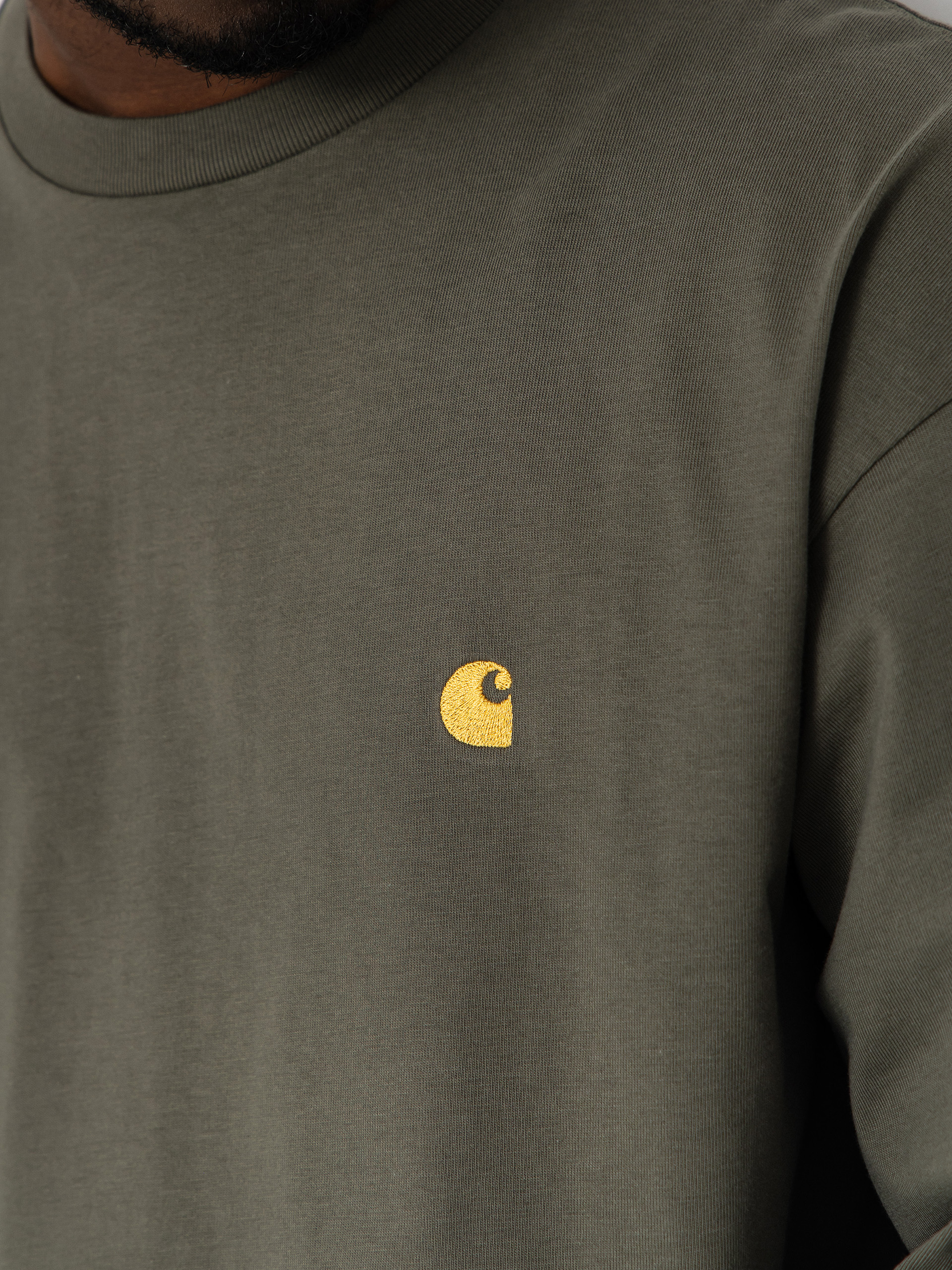 Лонгслів Carhartt WIP Chase (leaf/gold)