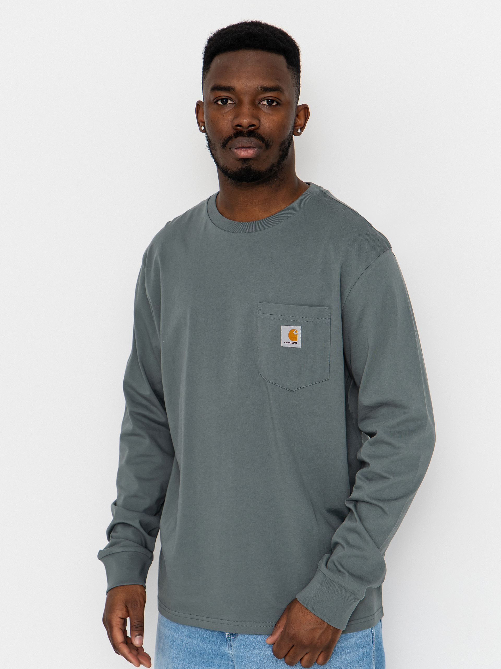Лонгслів Carhartt WIP Pocket (velvet green)