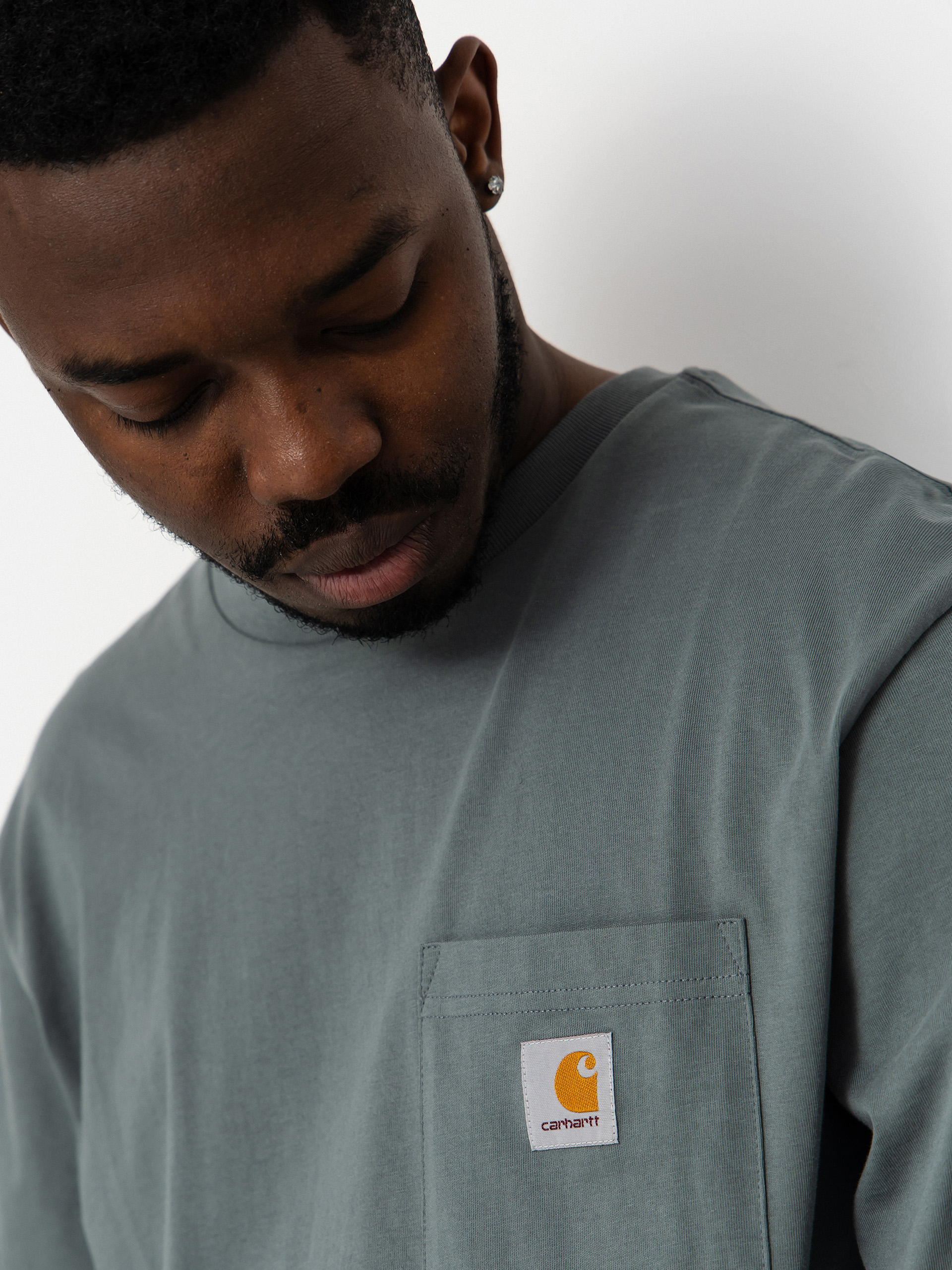 Лонгслів Carhartt WIP Pocket (velvet green)