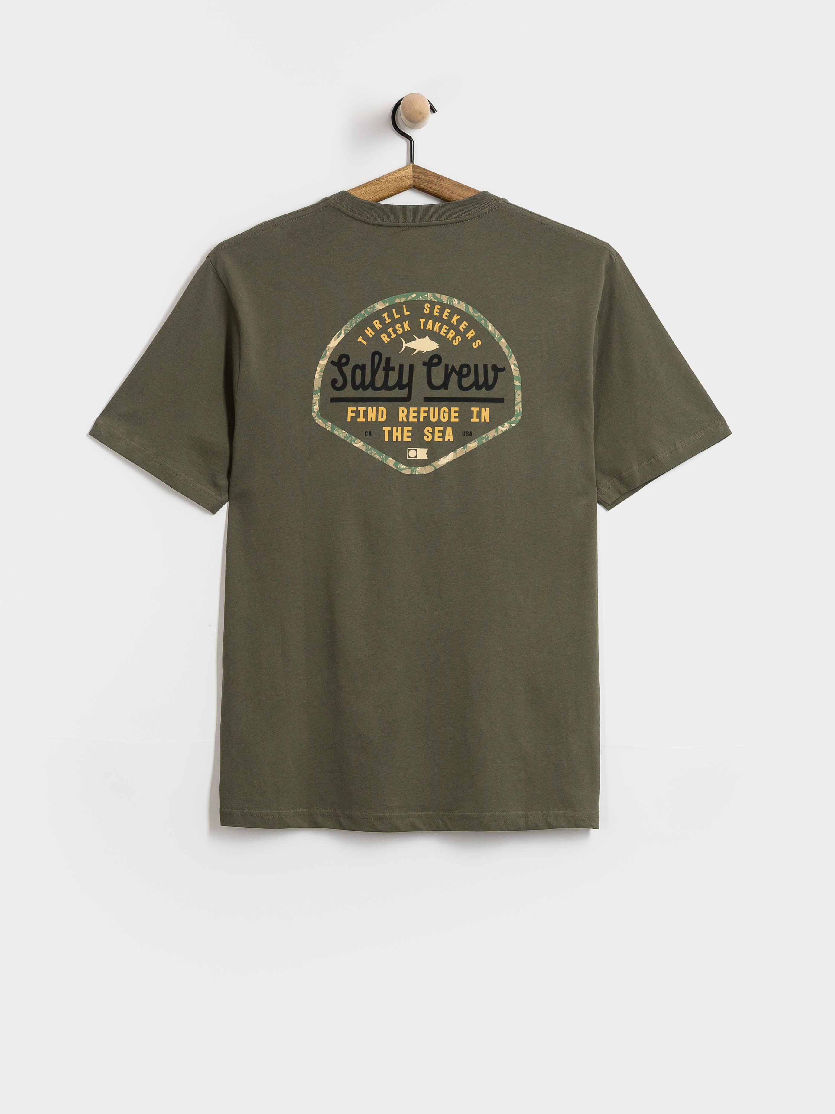 Футболка Salty Crew Border Fill Classic (dusty olive)