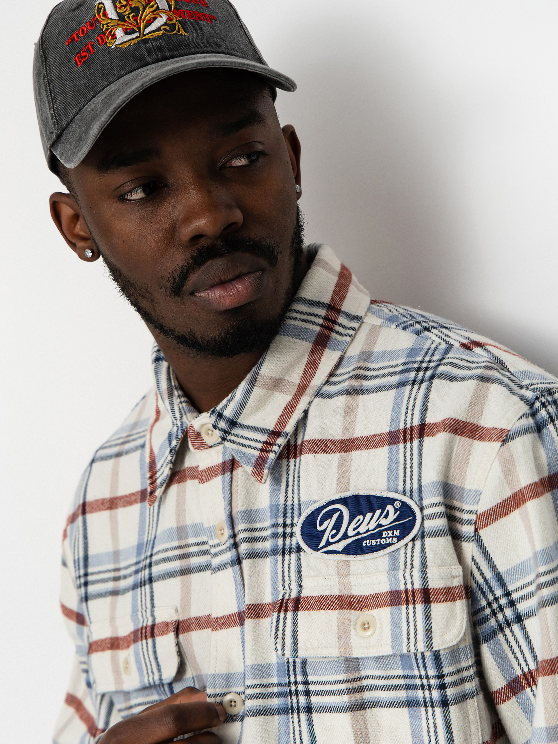 Сорочка Deus Ex Machina Vacay Check (natural check)