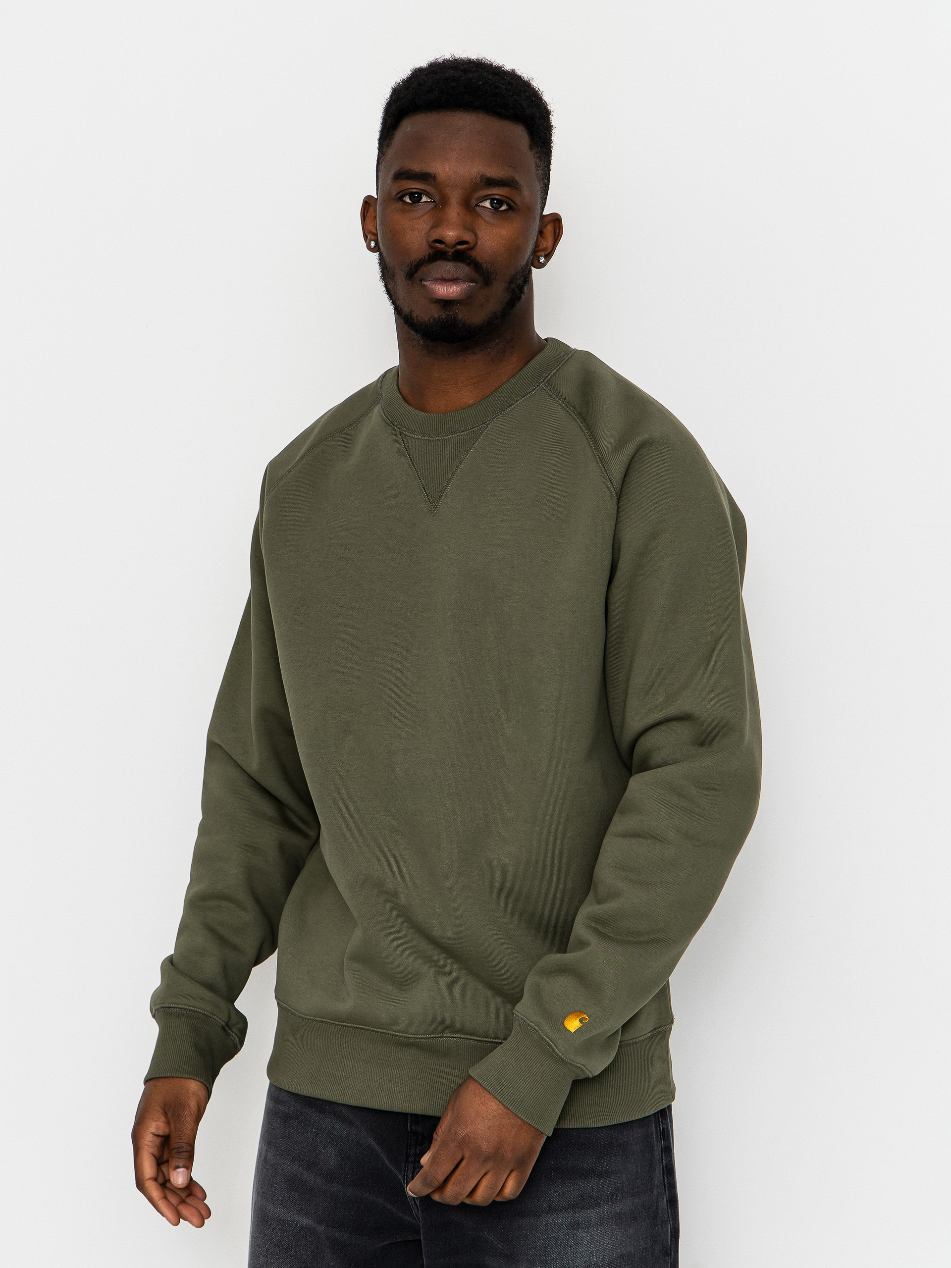 u0421u0432u0456u0442u0448u043eu0442 Carhartt WIP Chase (leaf/gold)