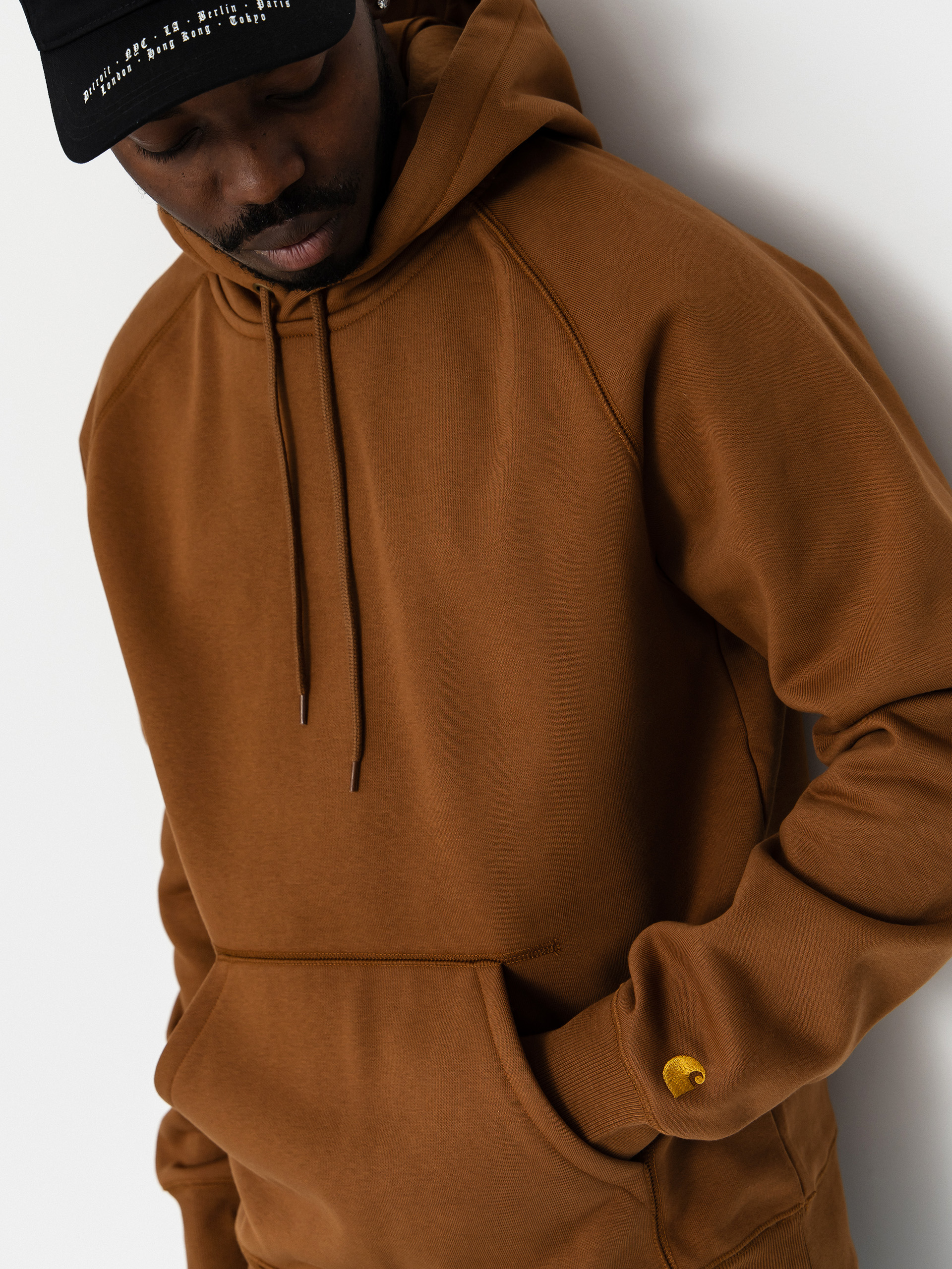 Худі Carhartt WIP Chase HD (hamilton brown/gold)