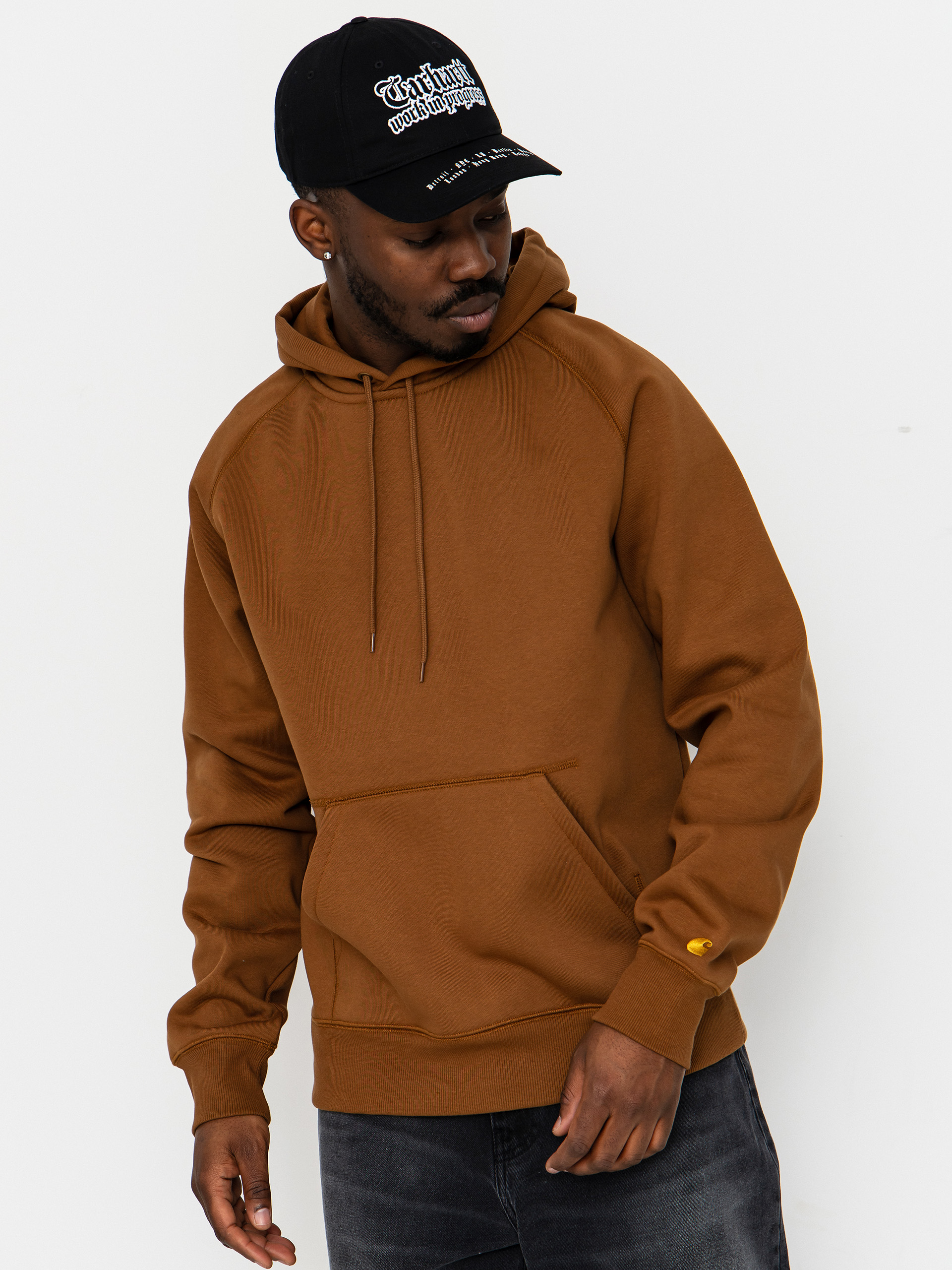 Худі Carhartt WIP Chase HD (hamilton brown/gold)