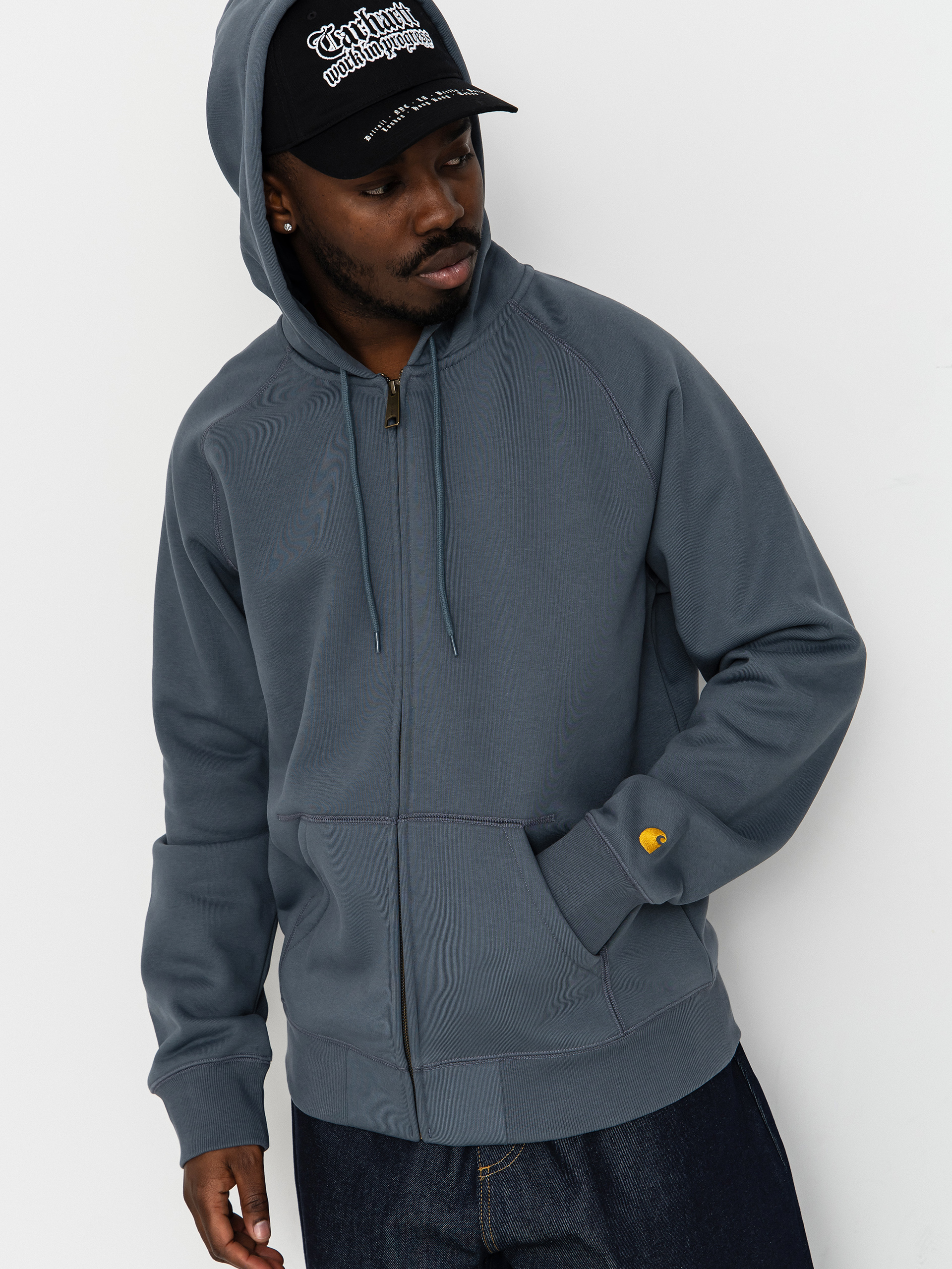 Худі Carhartt WIP Chase ZHD (cozy blue/gold)