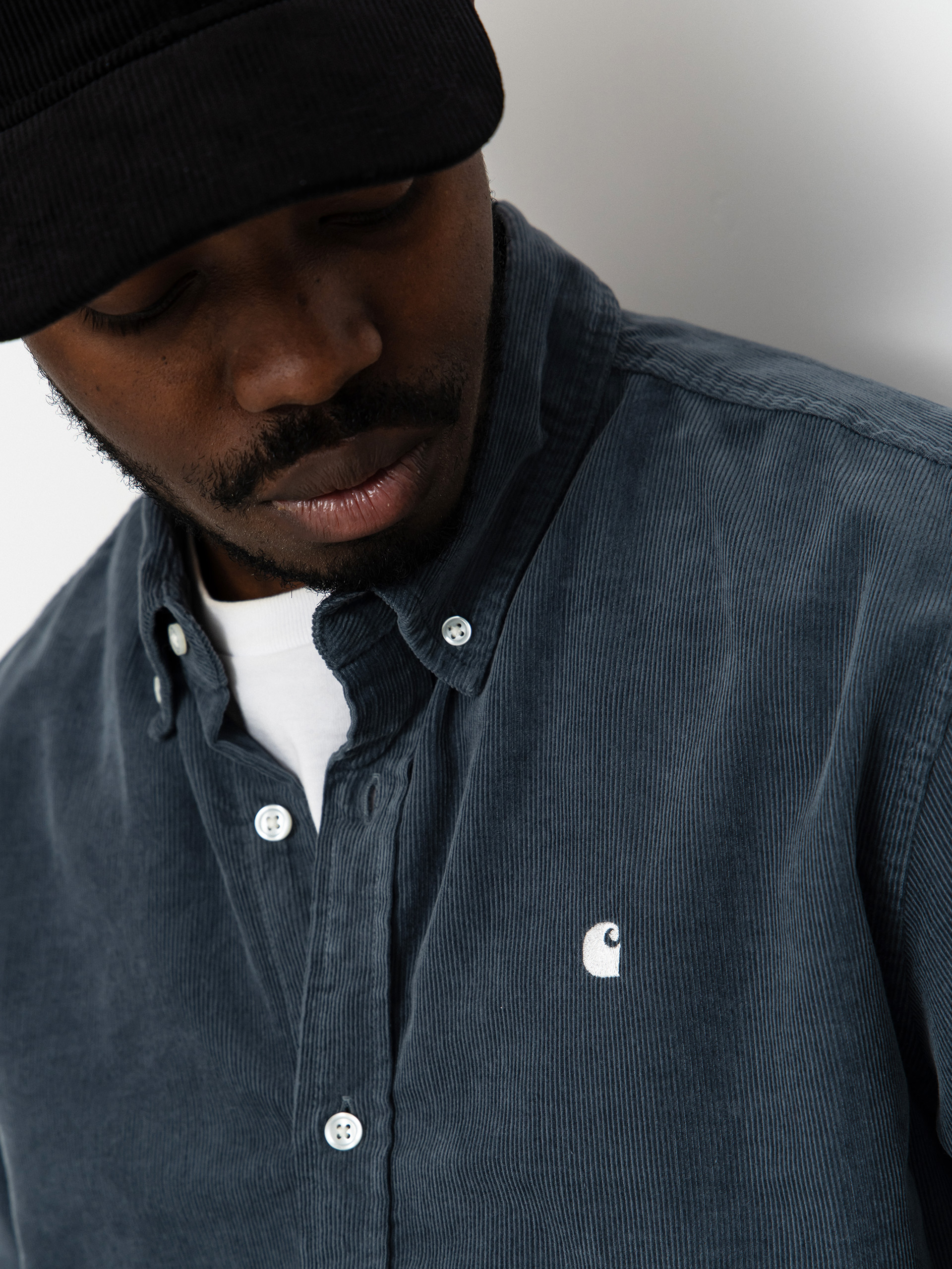 Сорочка Carhartt WIP Madison Fine Cord (cozy blue/wax)