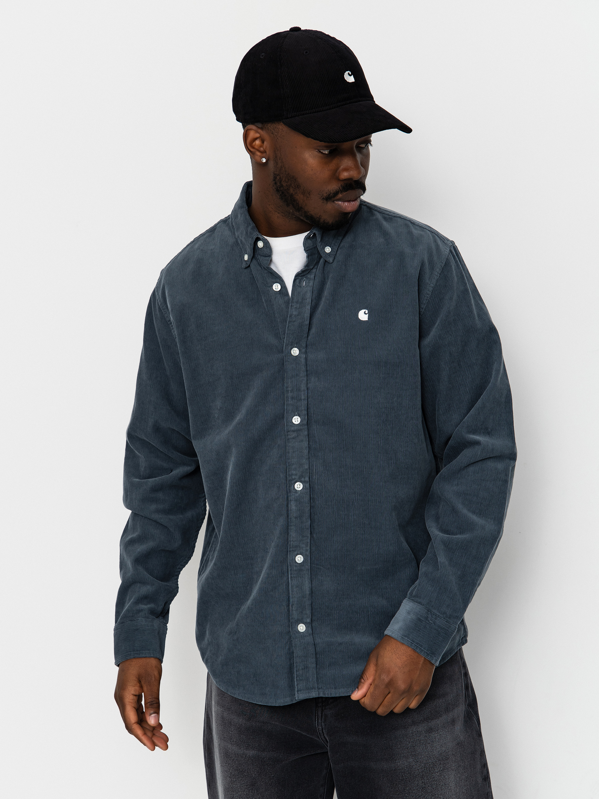 Сорочка Carhartt WIP Madison Fine Cord (cozy blue/wax)
