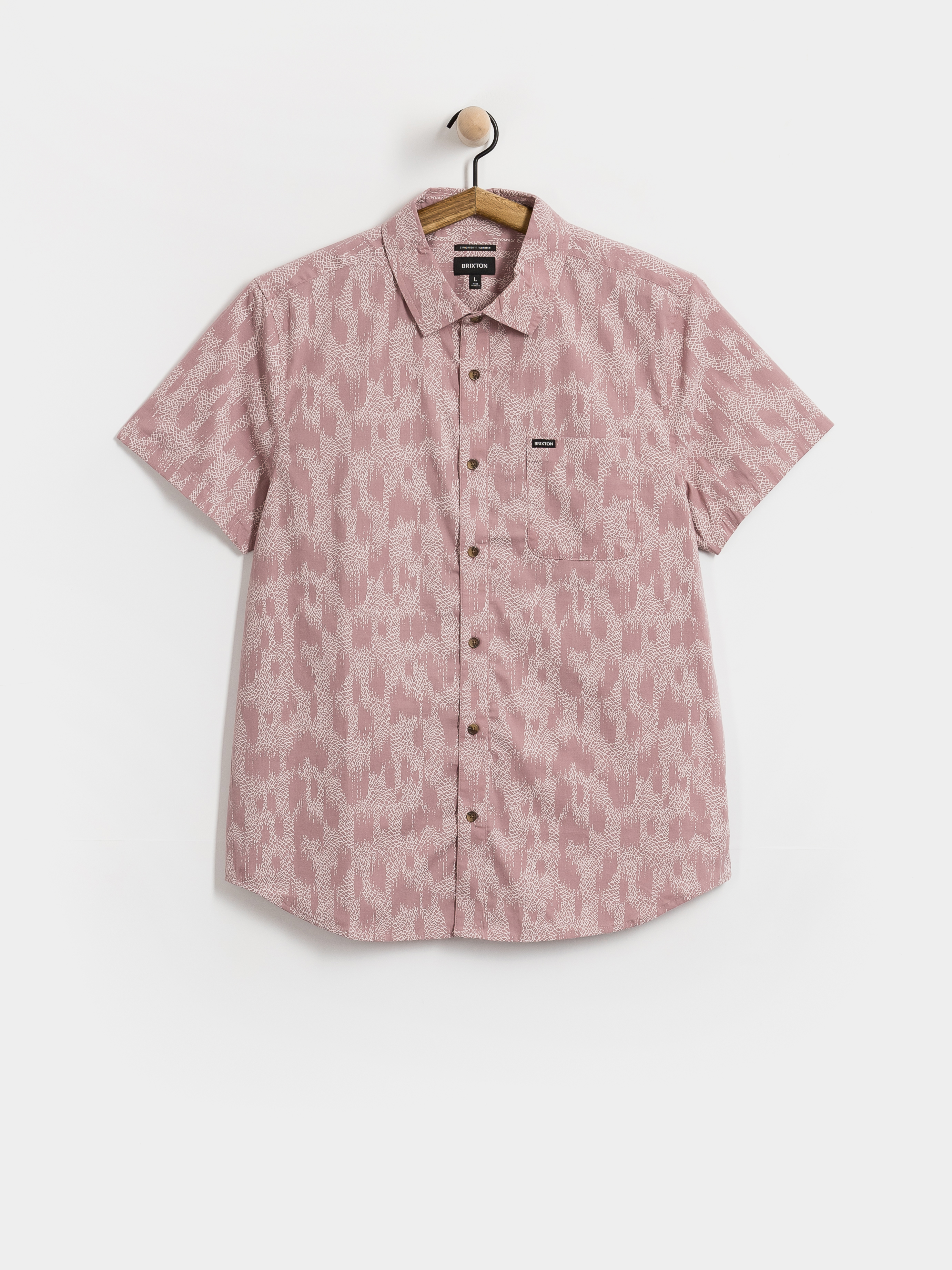 u0421u043eu0440u043eu0447u043au0430 Brixton Charter Print (dark pink/silver crackle paint)