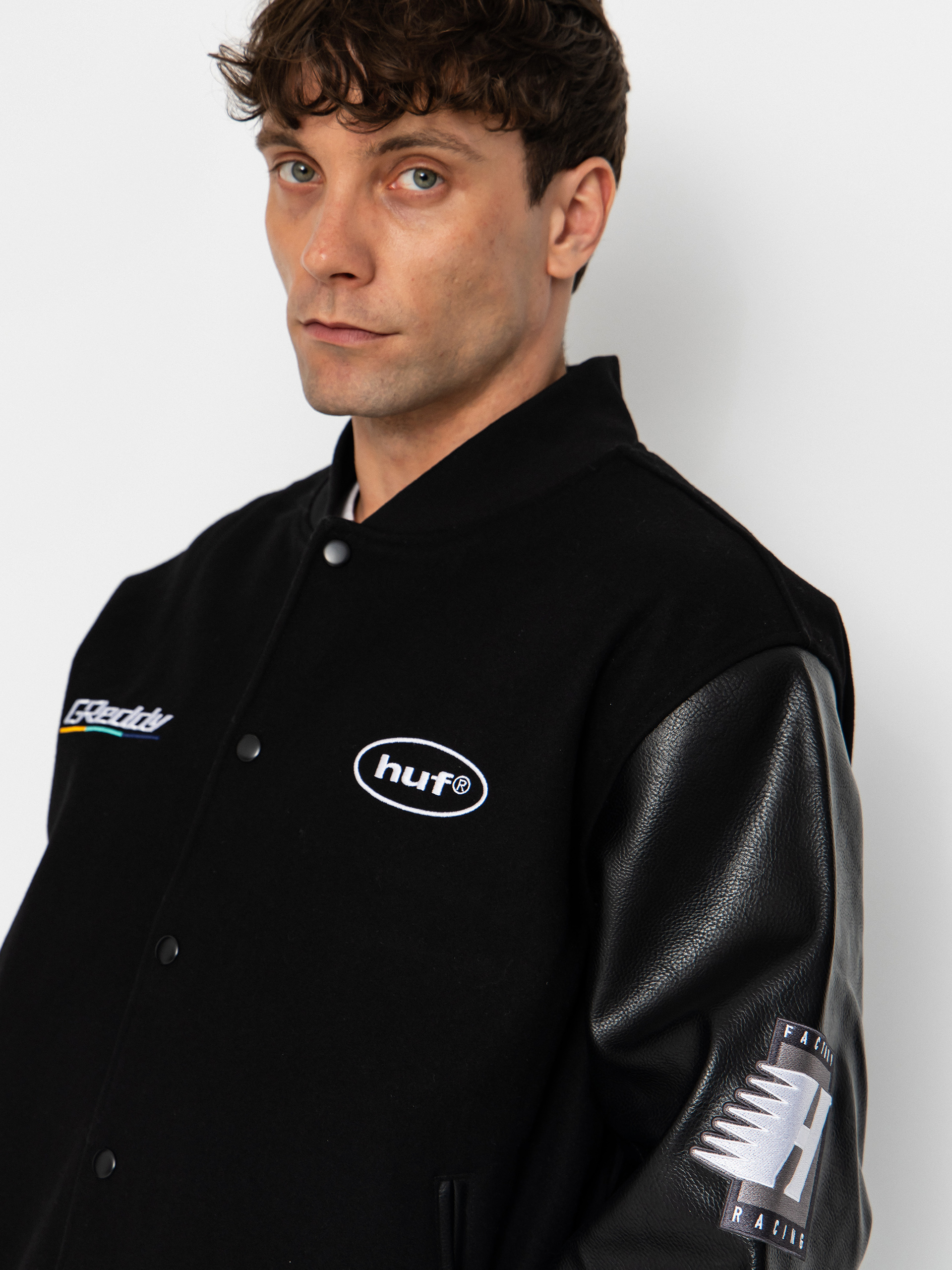 Куртка HUF X Greddy Varsity (black)