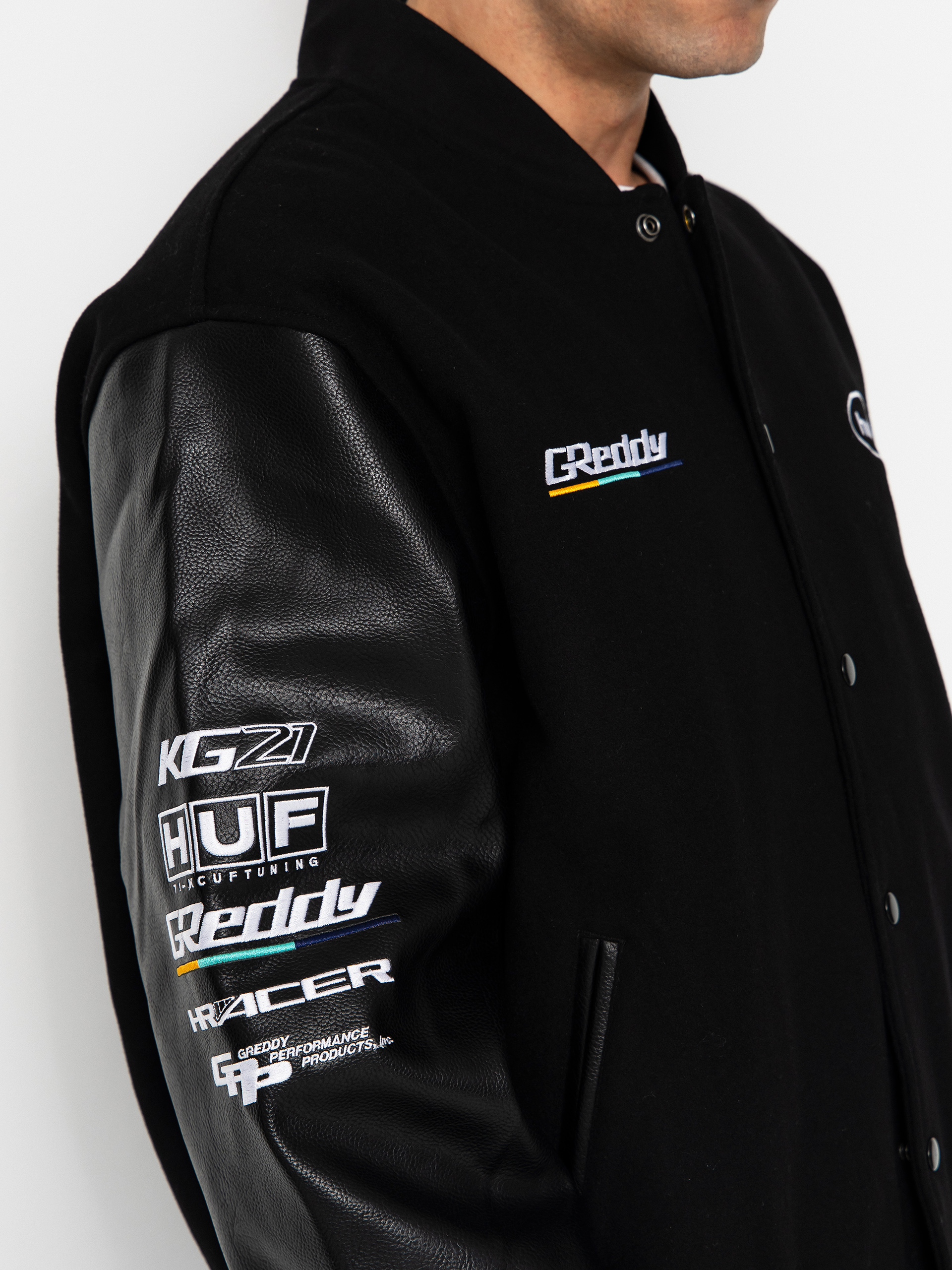 Куртка HUF X Greddy Varsity (black)