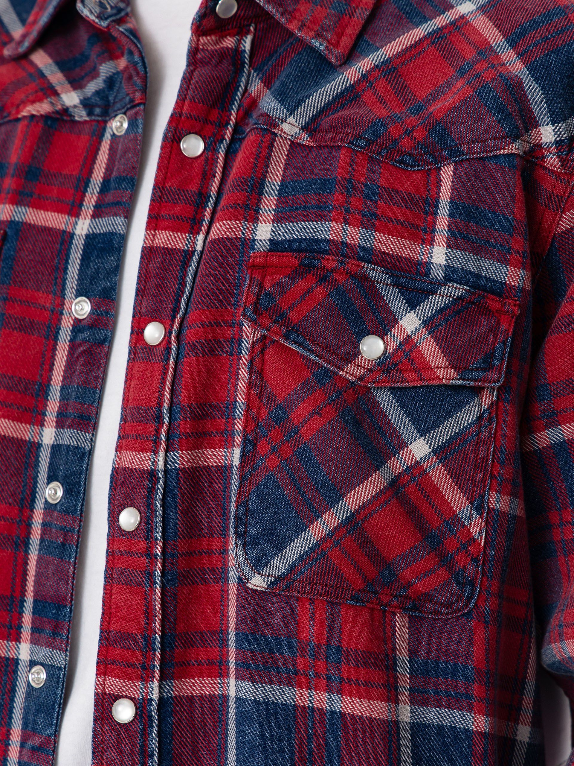 Сорочка Brixton Waylon Lw Overshirt (denim plaid)