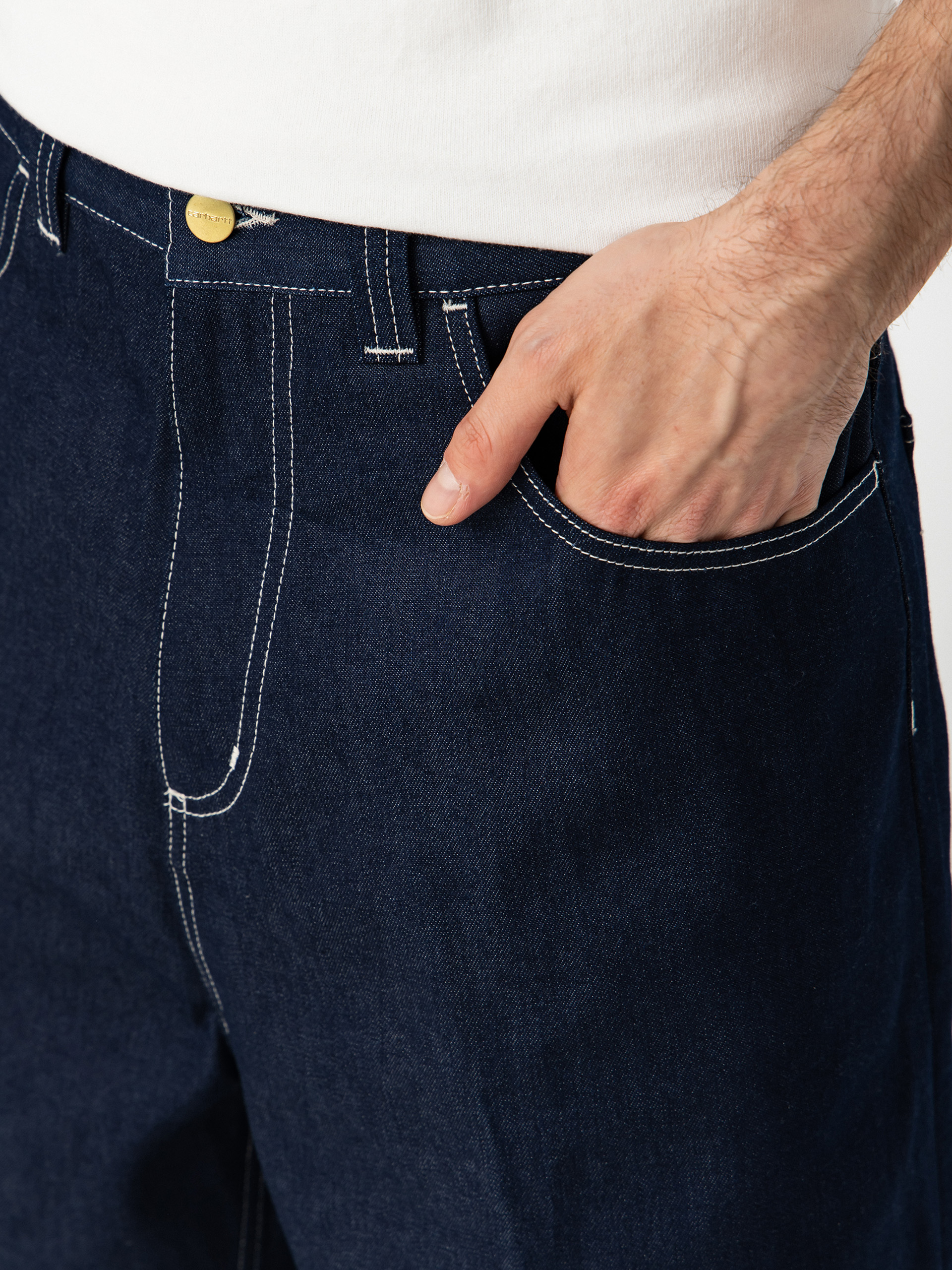 Шорти Carhartt WIP Brandon (blue rigrid)