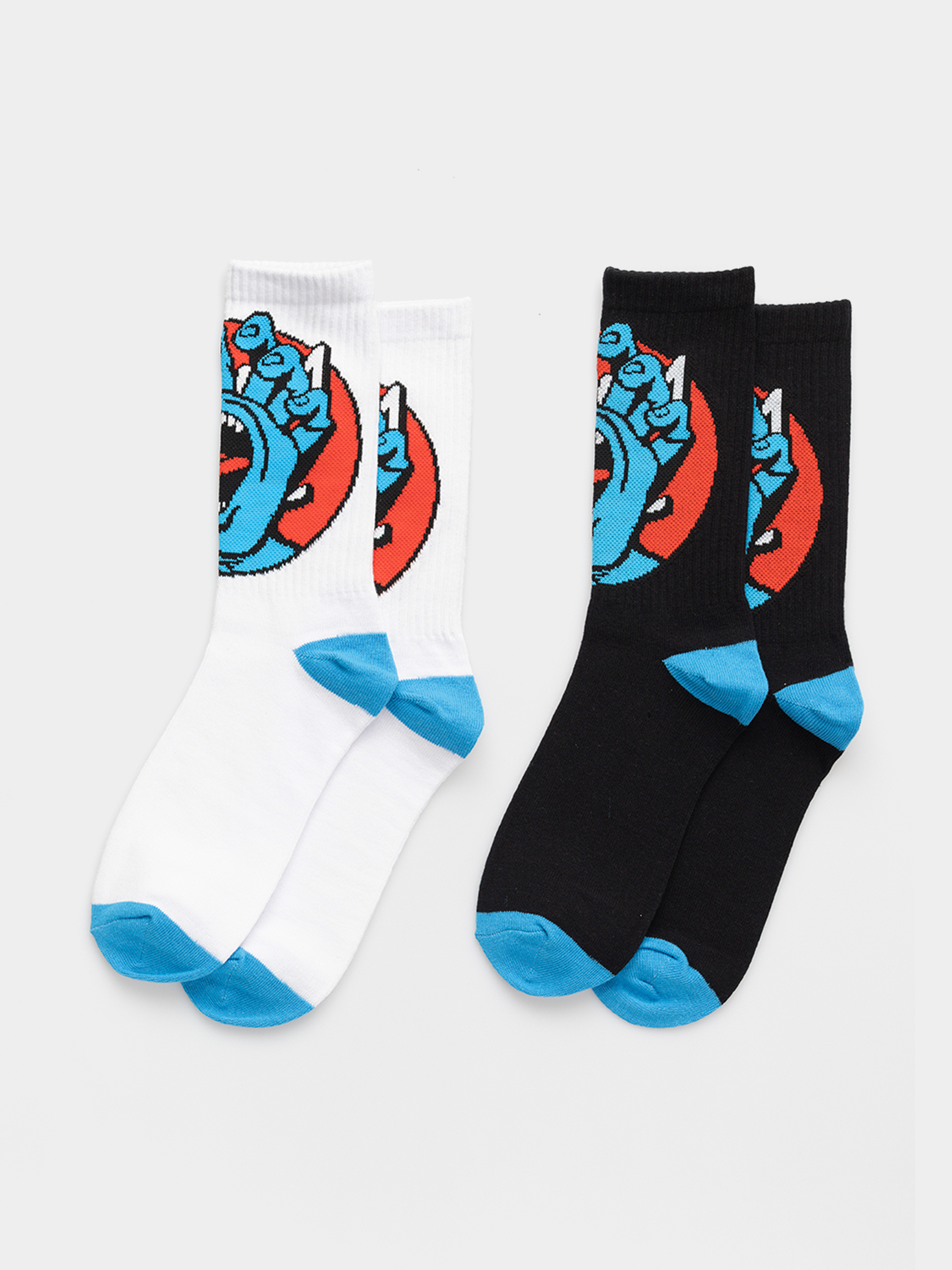  Шкарпетки Santa Cruz Hand Dots 2pk (black & white)