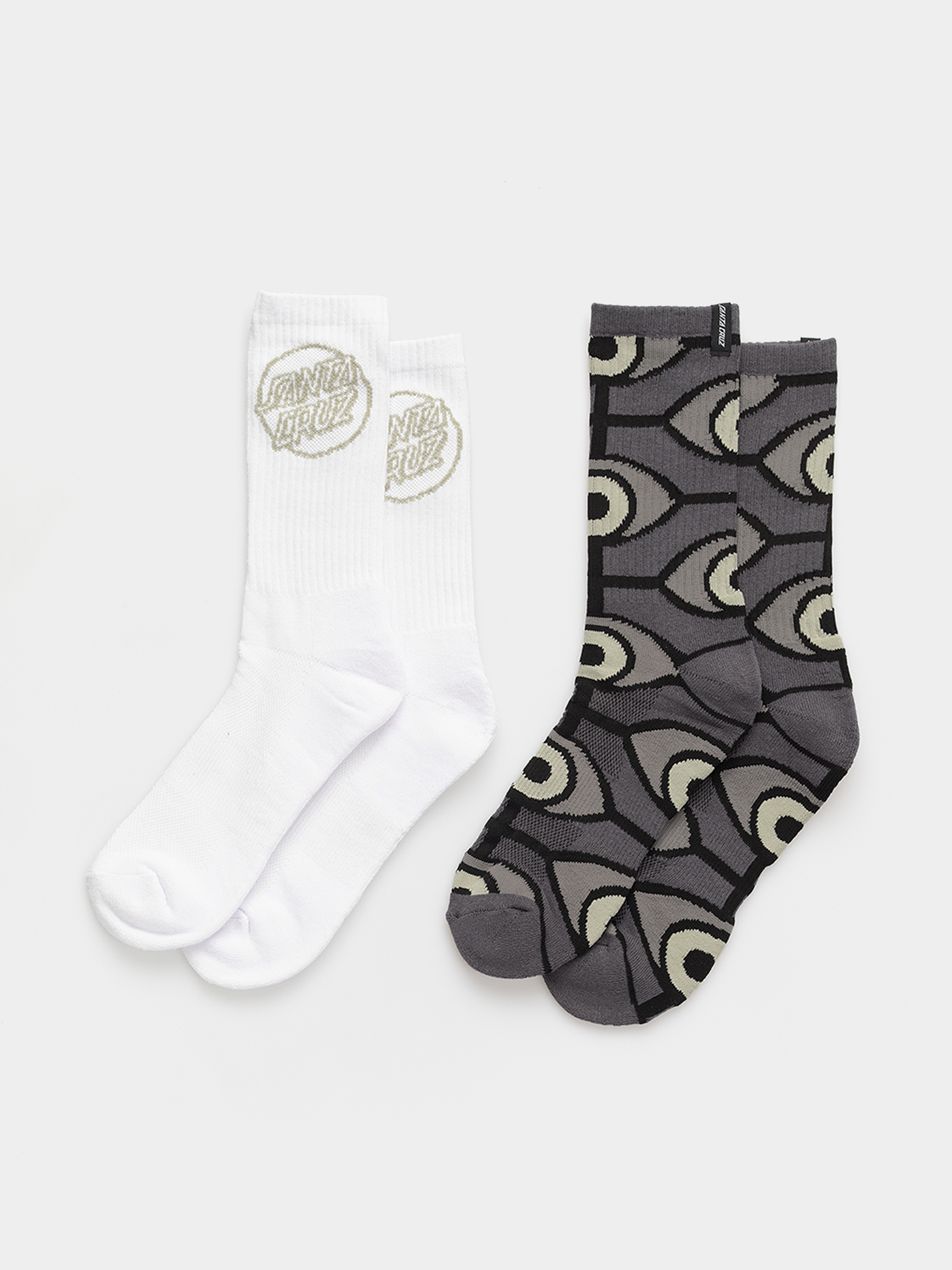  Шкарпетки Santa Cruz Salba Eyess 2pk (black & white)