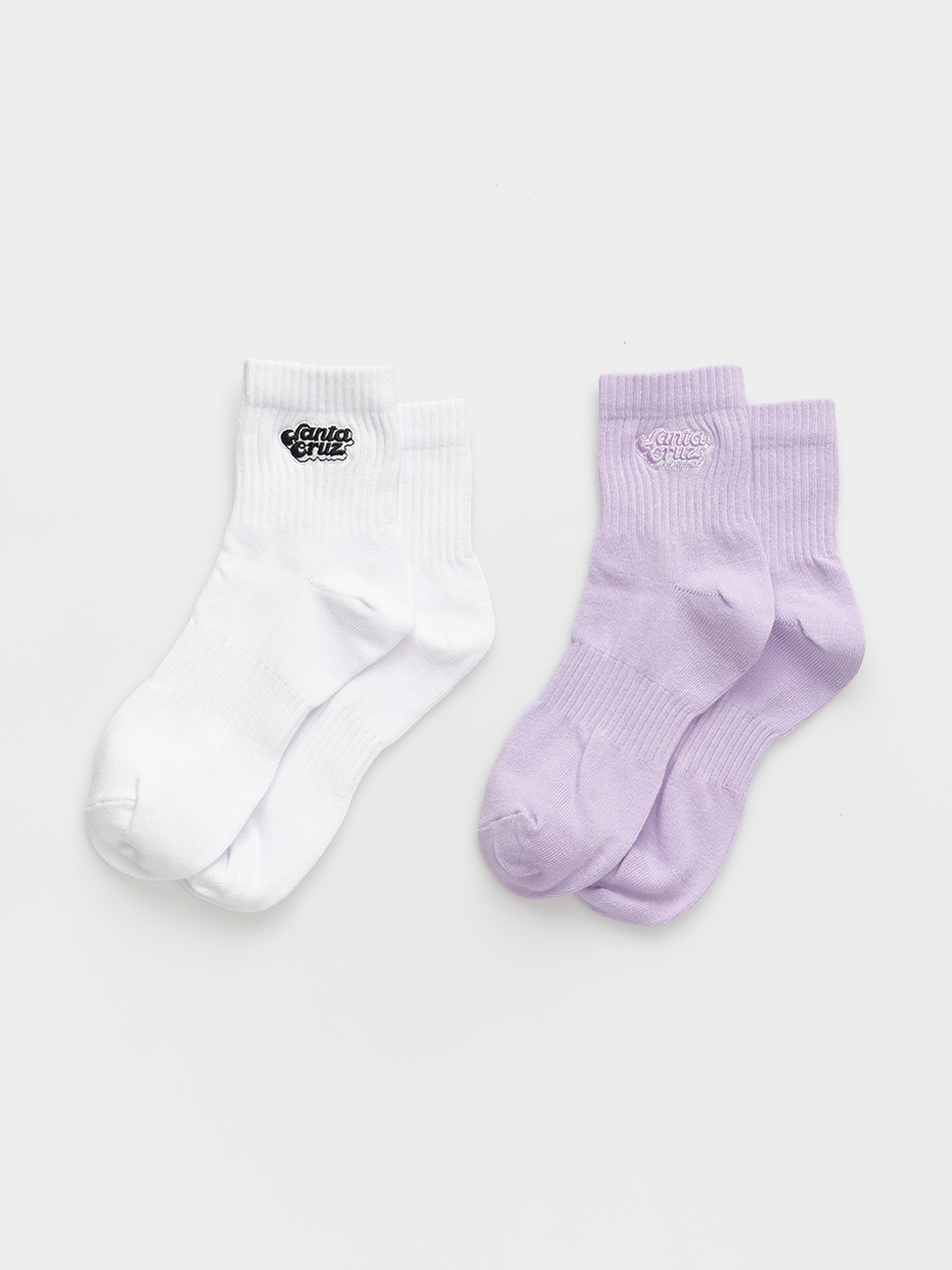  Шкарпетки Santa Cruz Groovy Stacks 2pk Wmn (white/lilac)